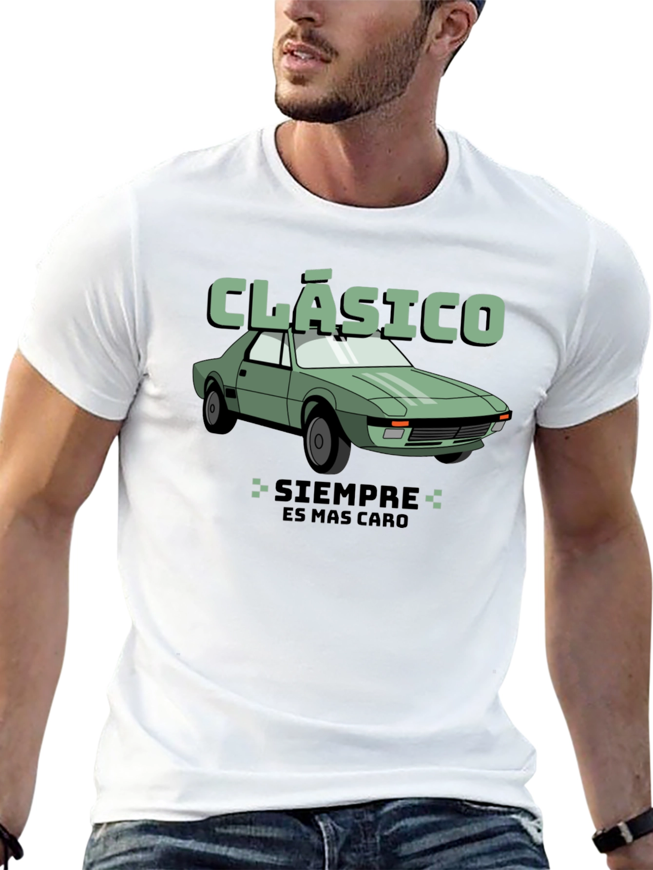 Classic Car T-Shirt - Siempre Es Mas Caro