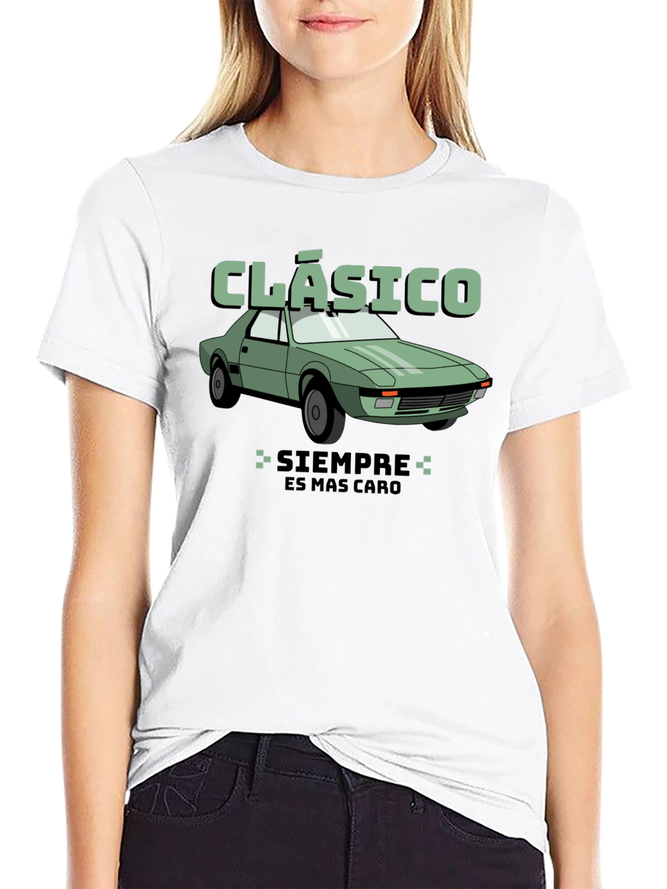 Classic Car T-Shirt - Siempre Es Mas Caro