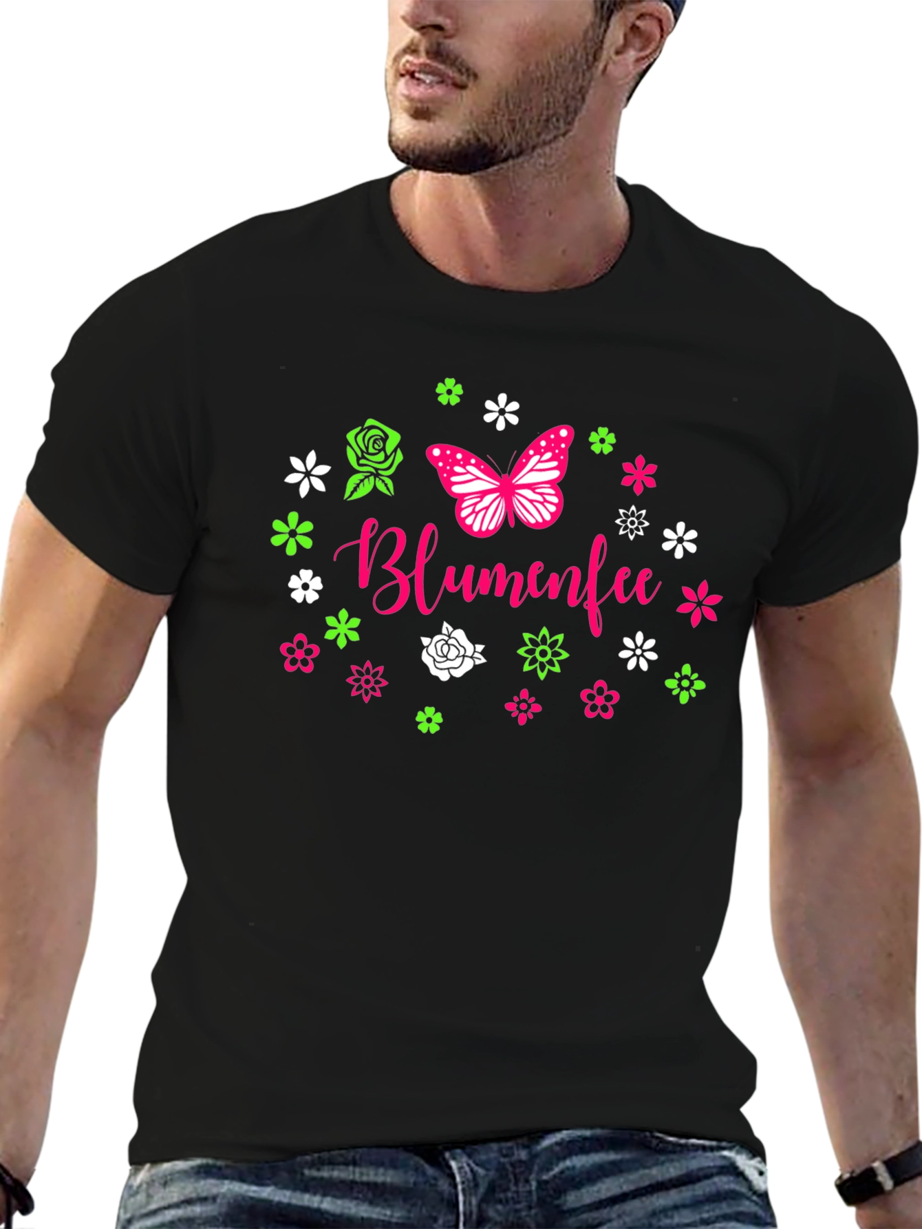 Blumenfee Butterfly Flower T-Shirt