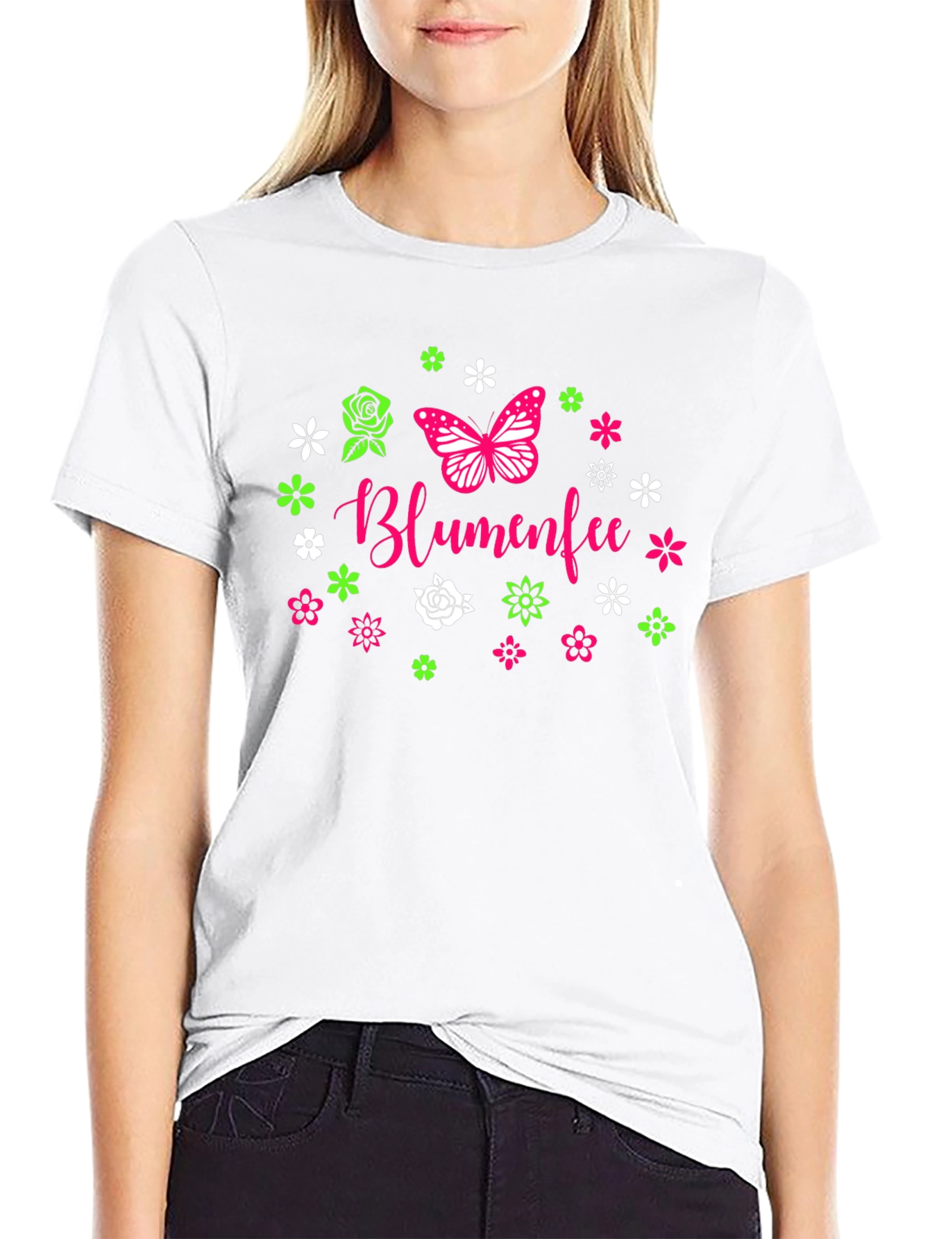 Blumenfee Butterfly Flower T-Shirt