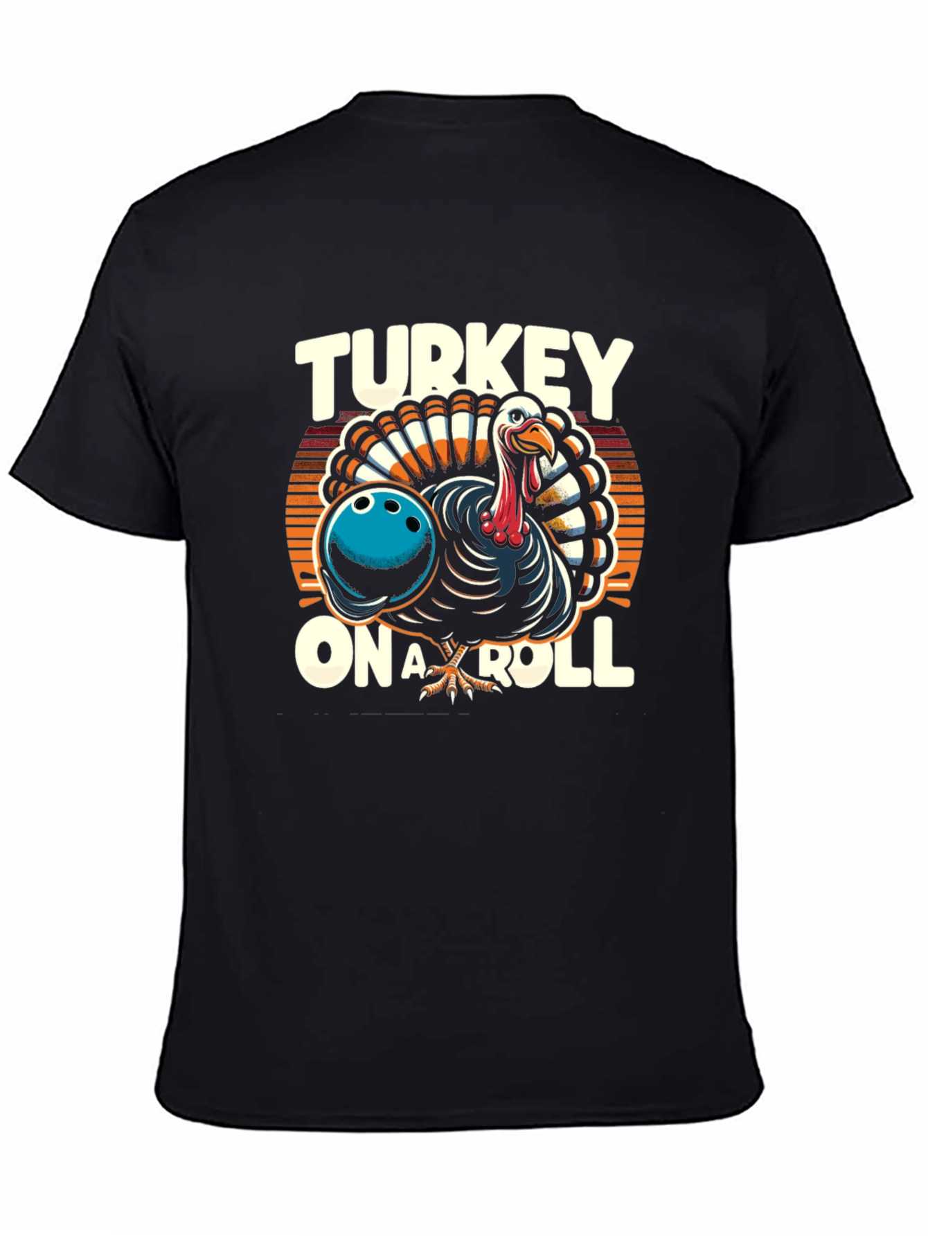 Turkey On A Roll Graphic T-Shirt