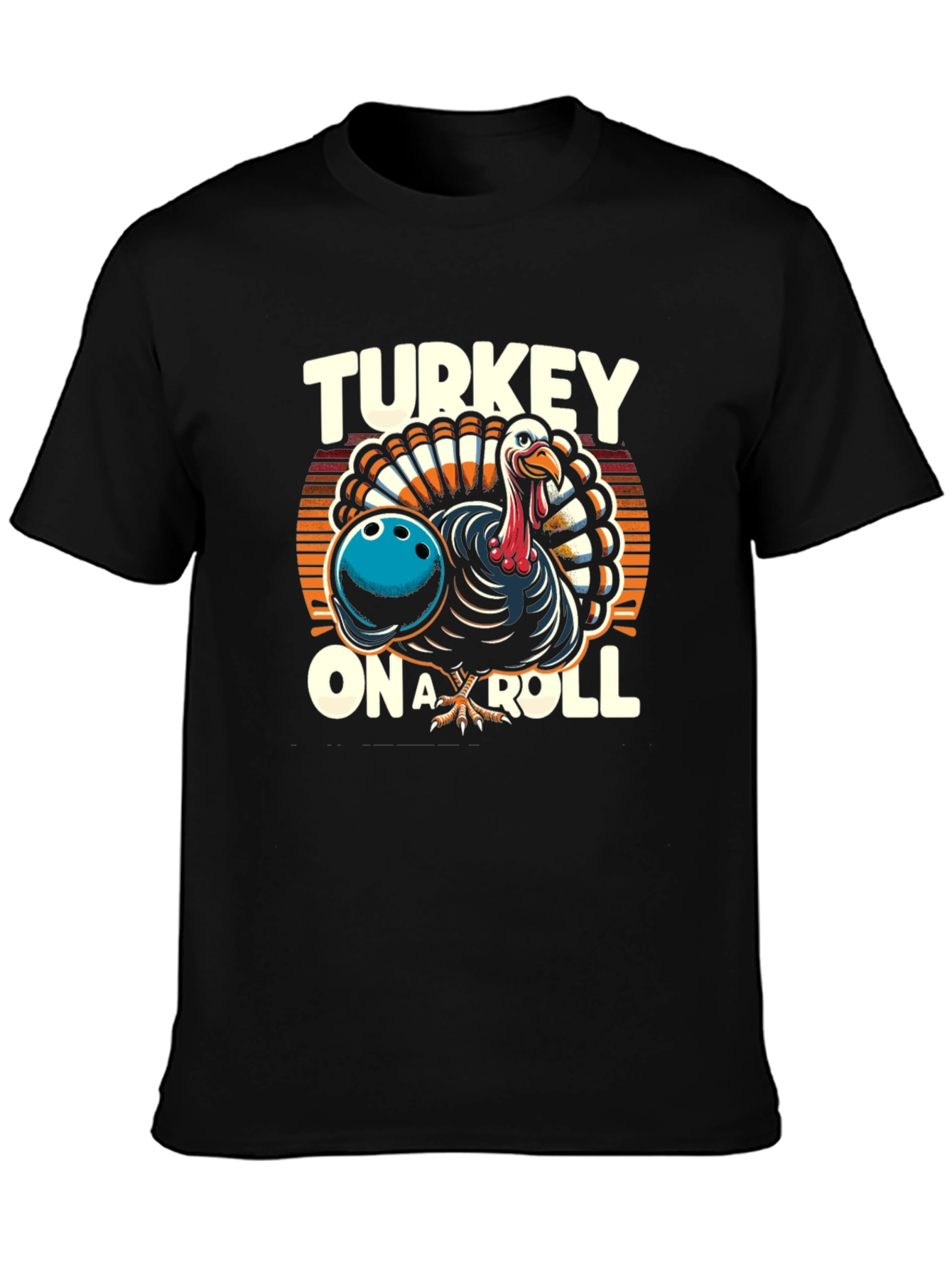 Turkey On A Roll Graphic T-Shirt