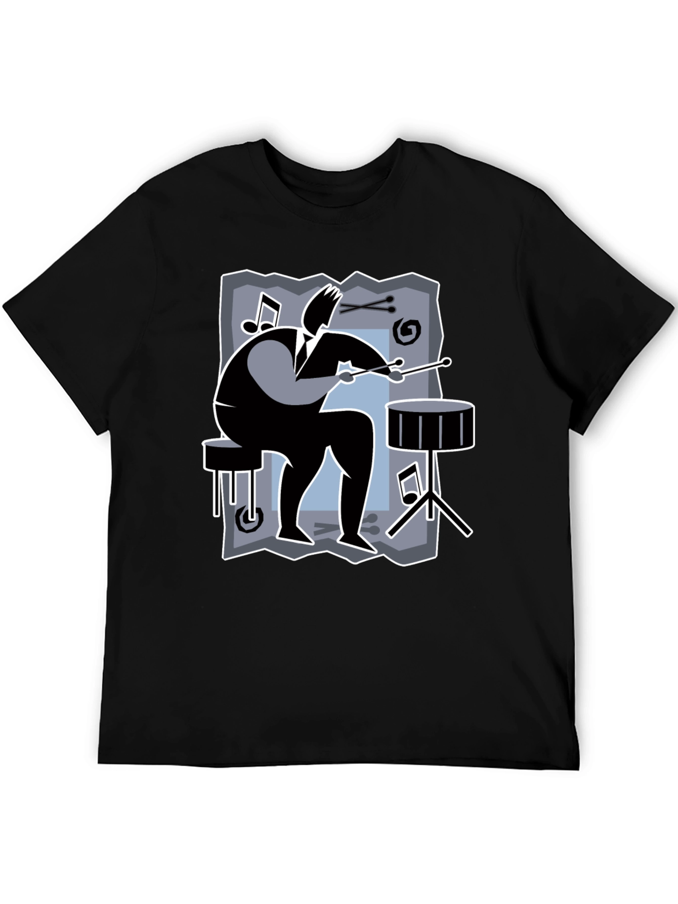 Drummer Graphic Tee - Black