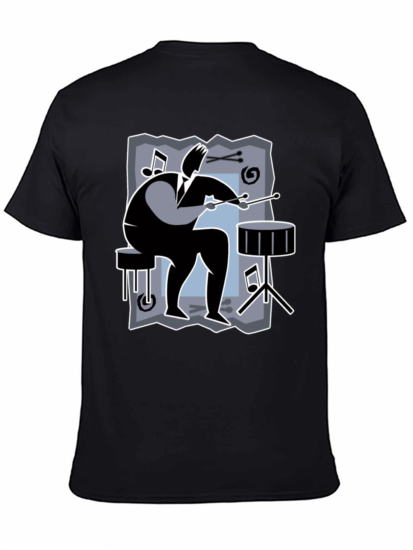 Drummer Graphic Tee - Black