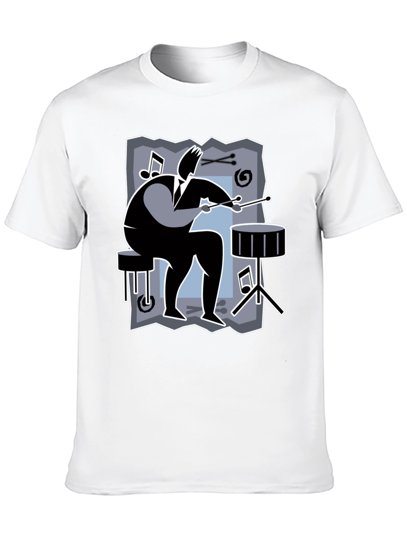 Drummer Graphic Tee - Black