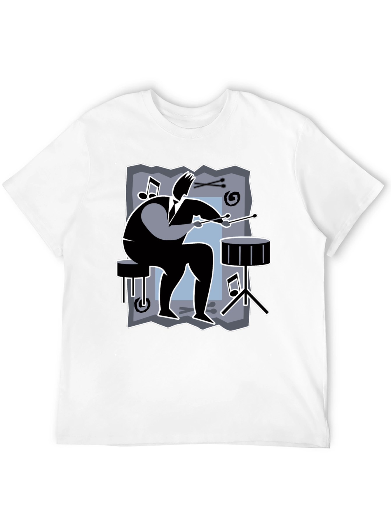 Drummer Graphic Tee - Black