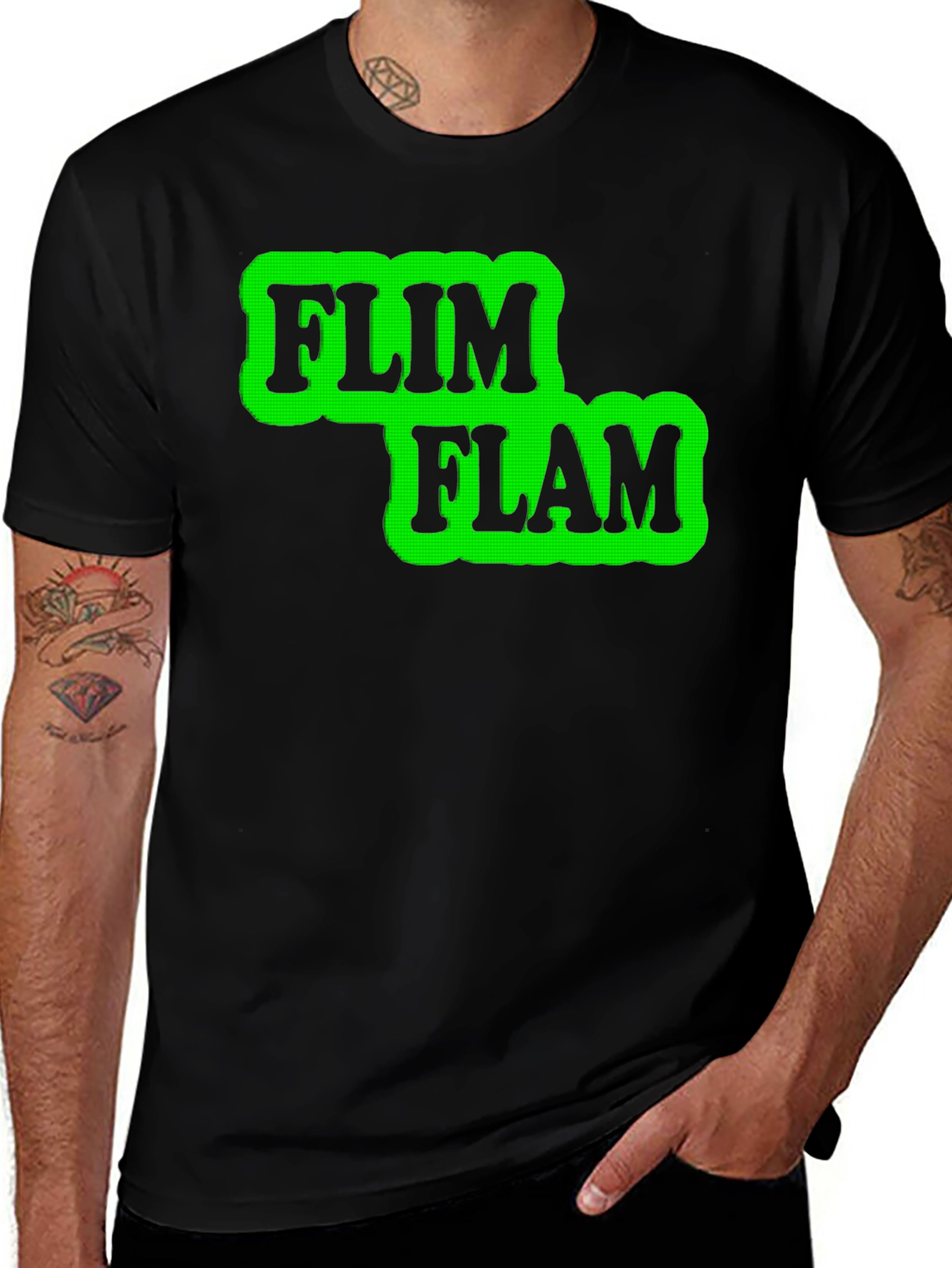Flim Flam Graphic T-Shirt - Novelty Design Tee