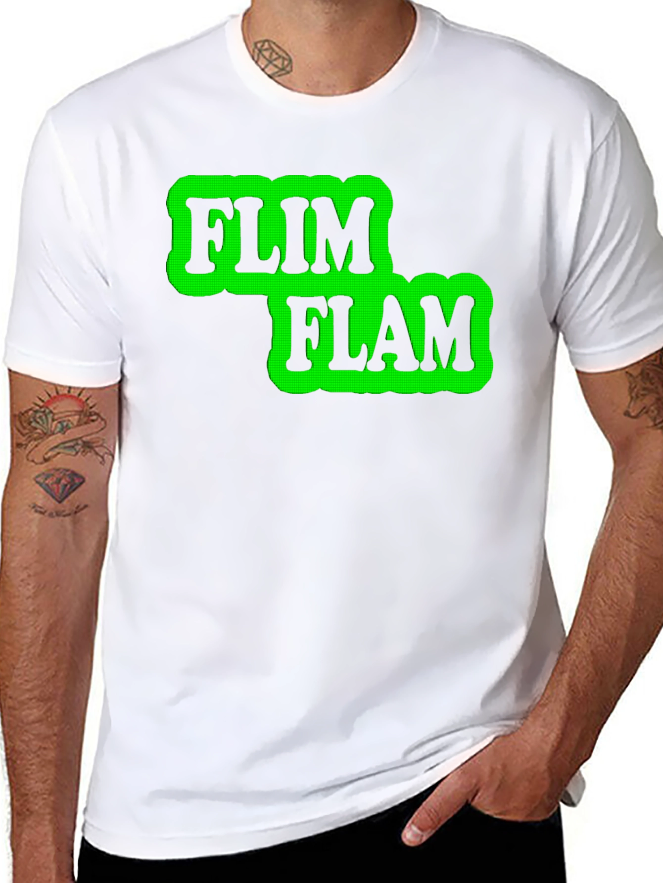 Flim Flam Graphic T-Shirt - Novelty Design Tee