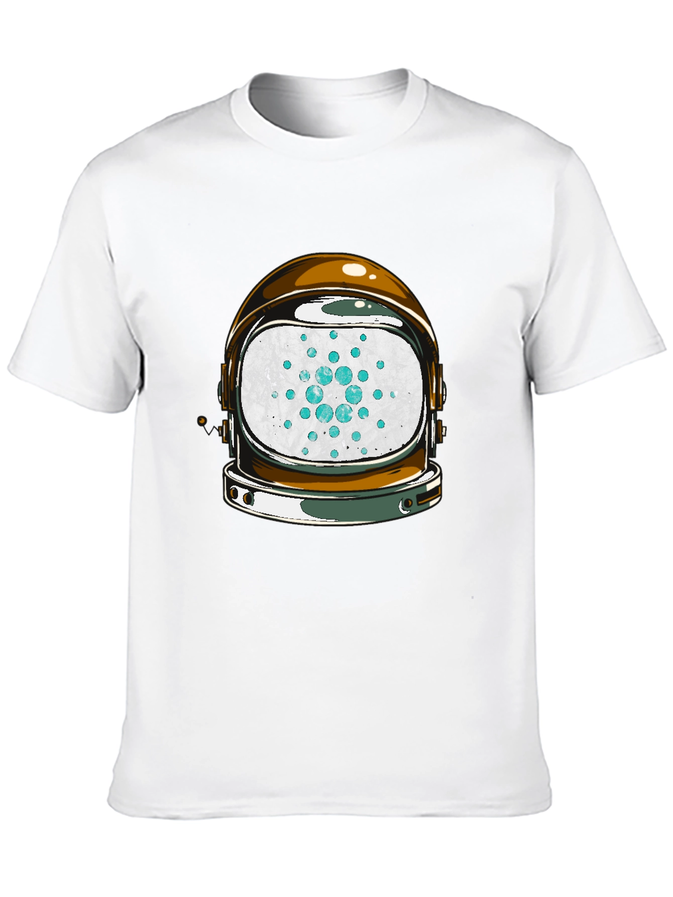 Astronaut Helmet Cardano Crypto Tee