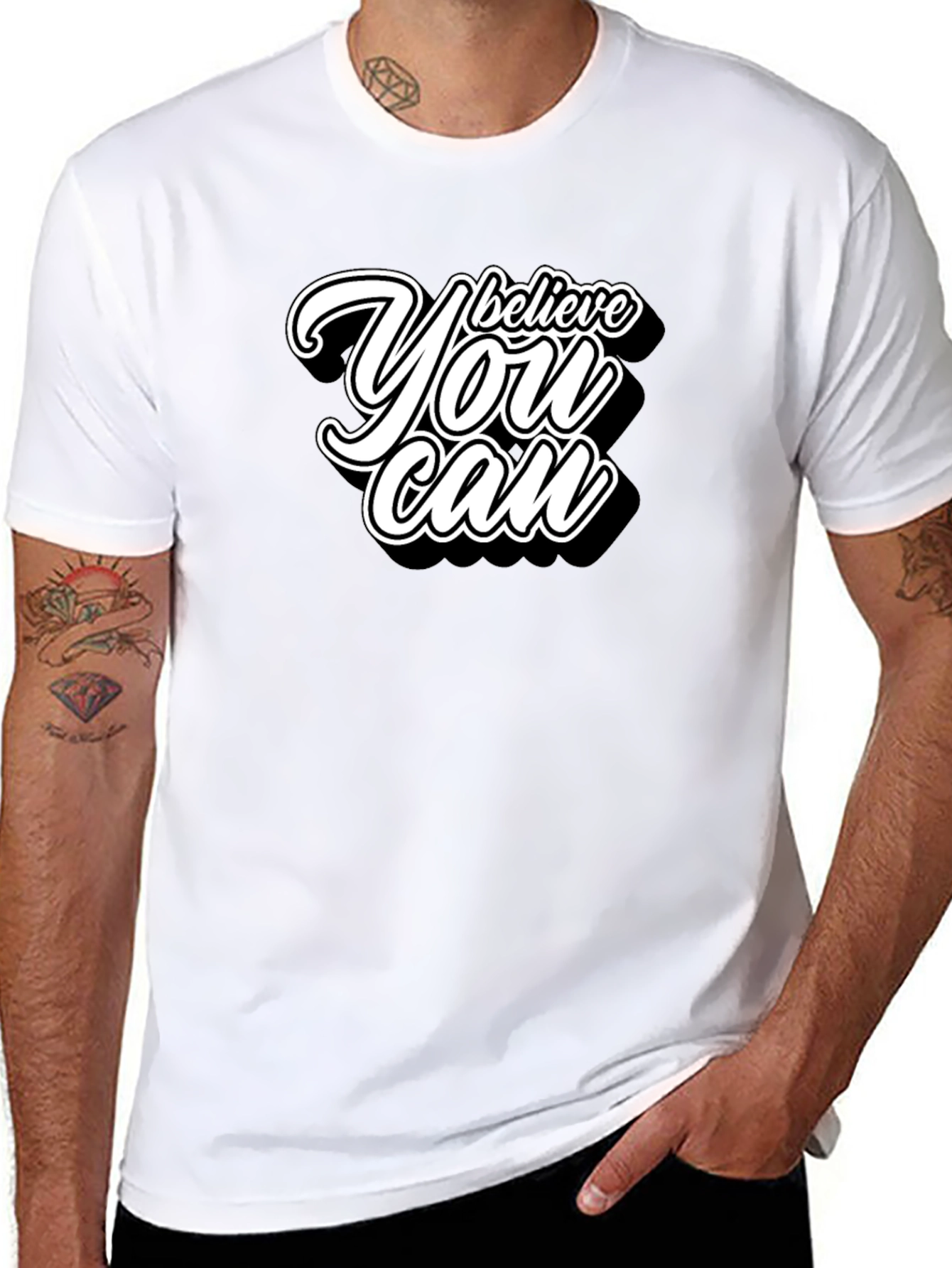 Believe You Can Graphic T-Shirt - Motivational Tee