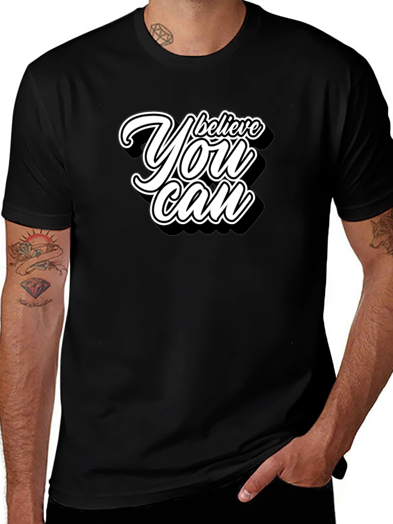 Believe You Can Graphic T-Shirt - Motivational Tee