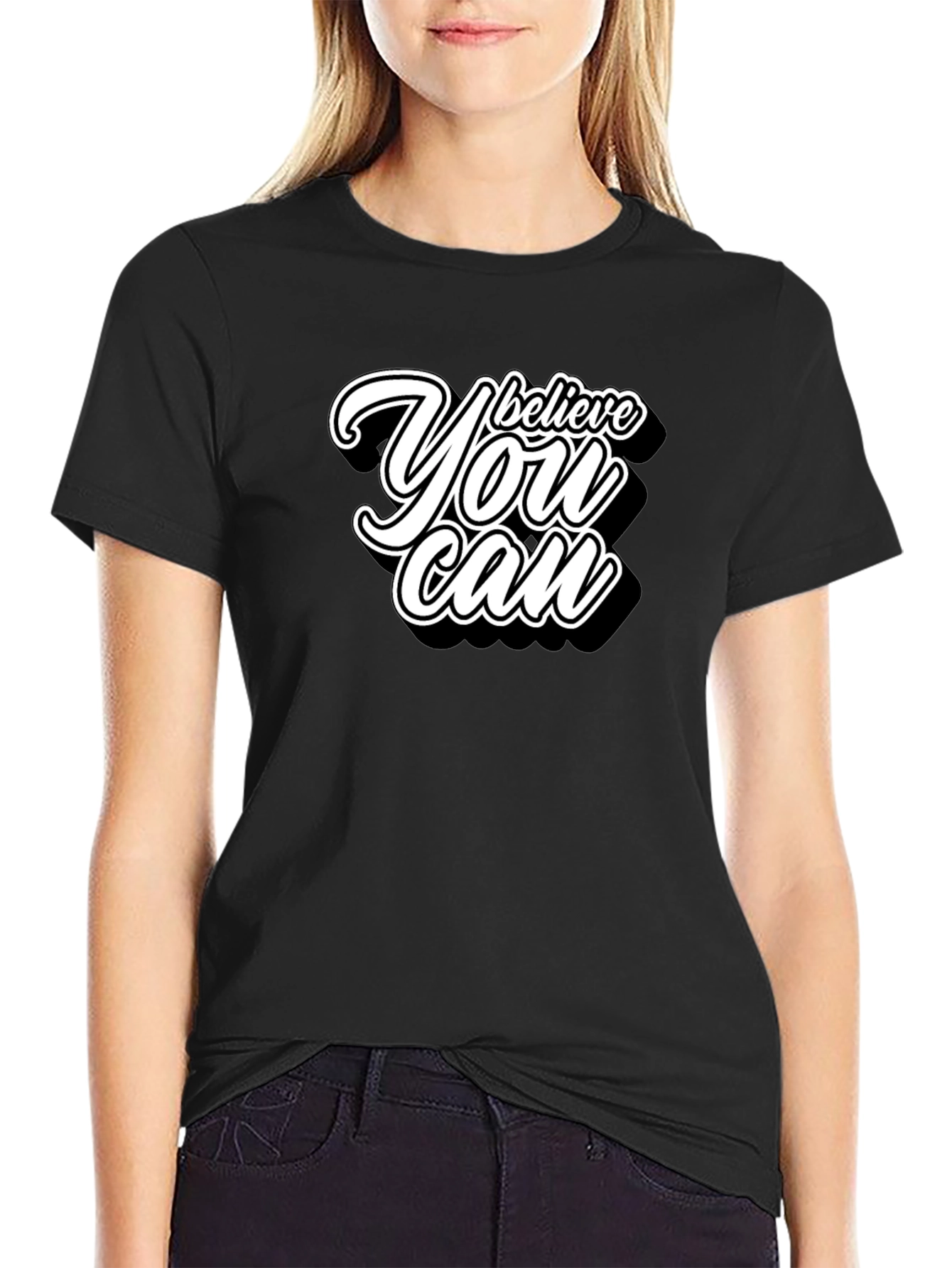 Believe You Can Graphic T-Shirt - Motivational Tee