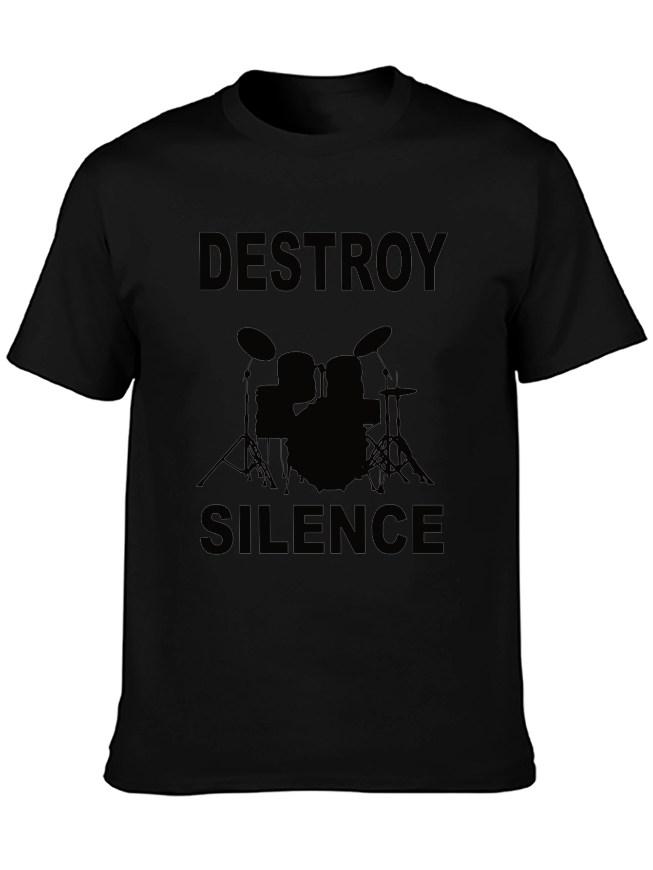 Destroy Silence Drummer Graphic Tee