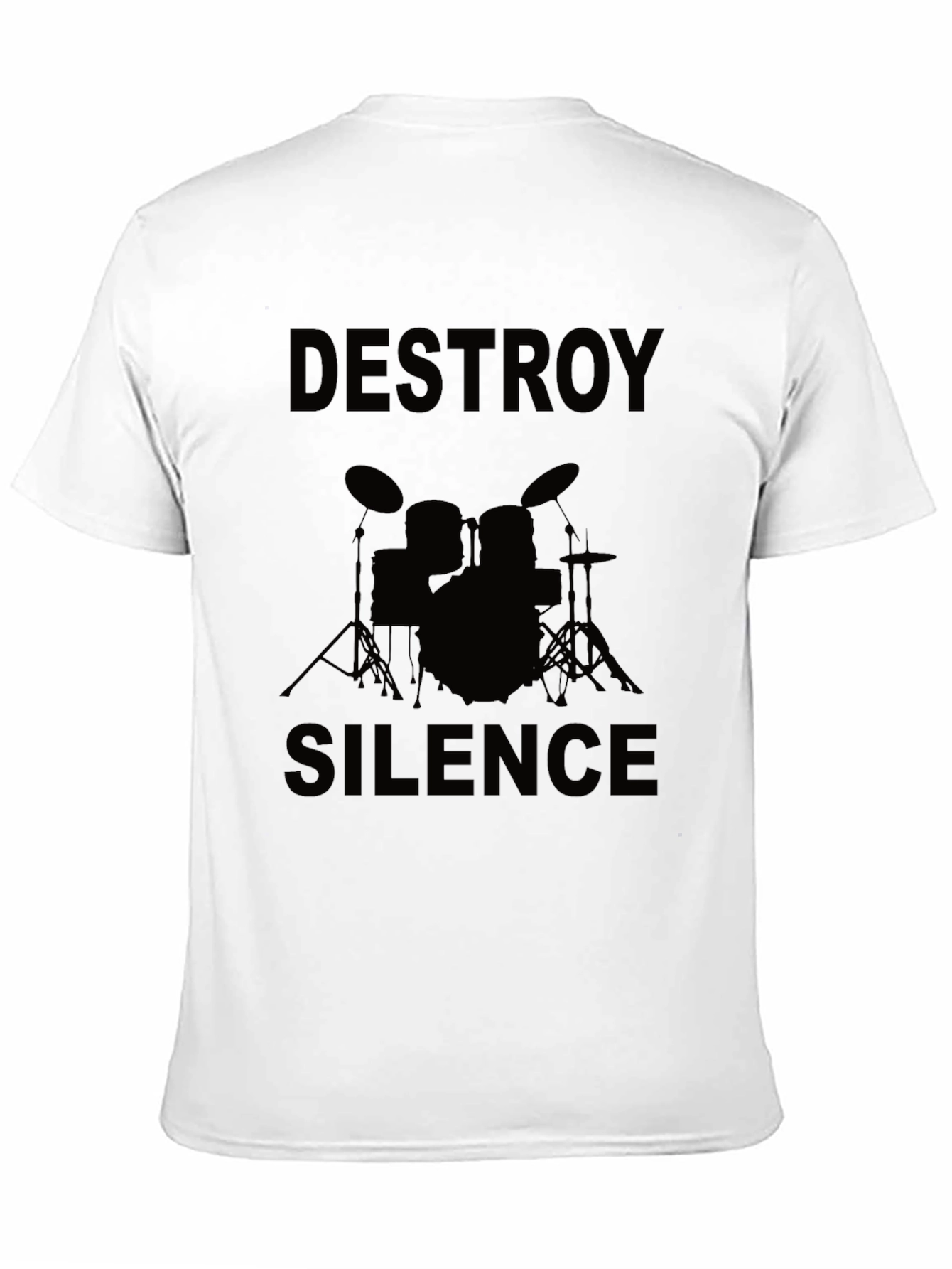 Destroy Silence Drummer Graphic Tee