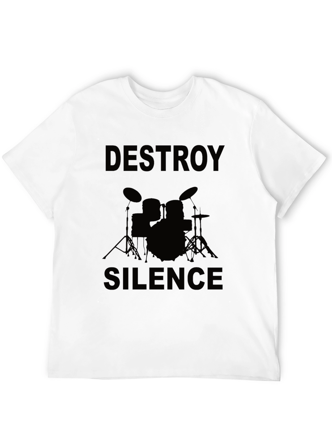 Destroy Silence Drummer Graphic Tee