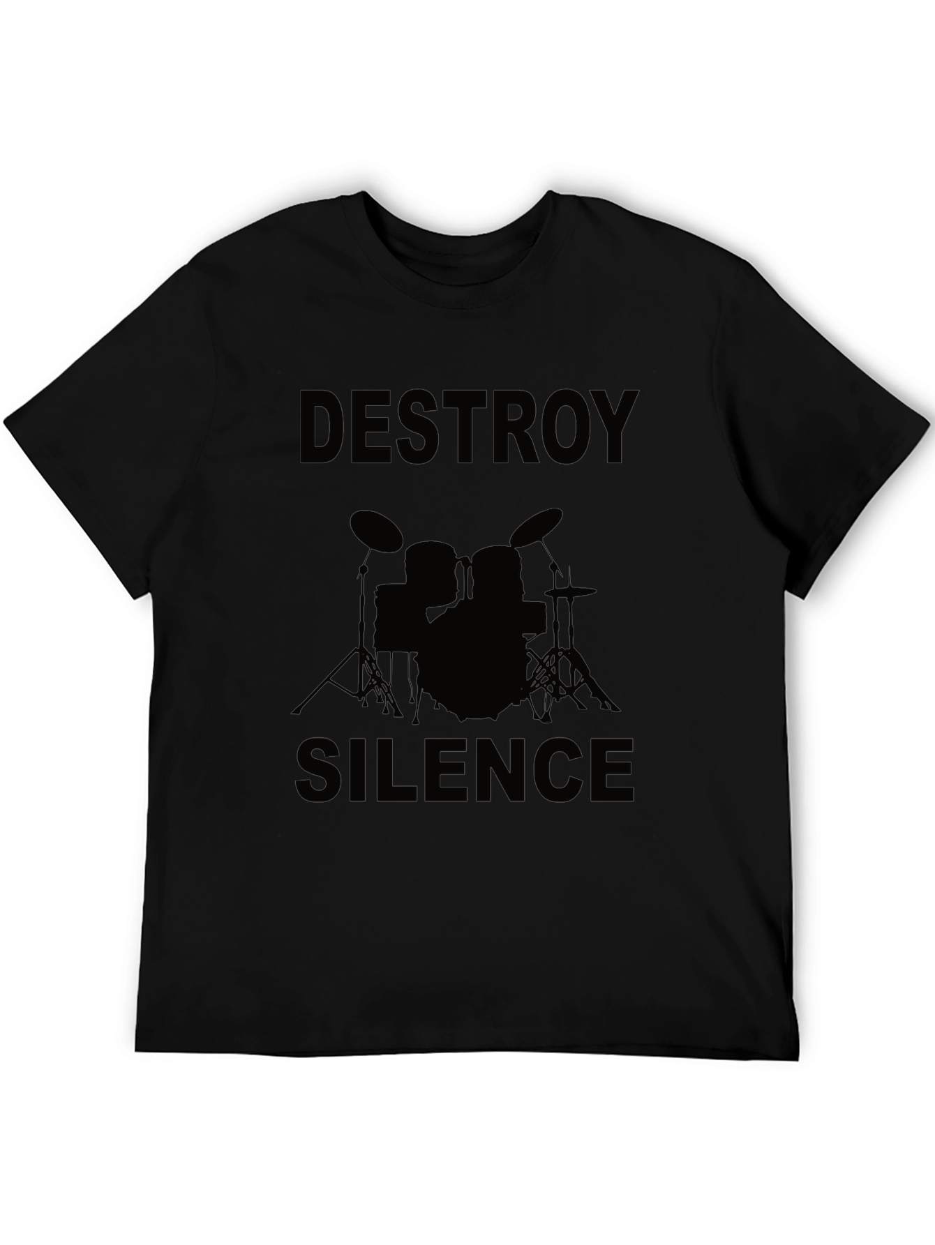 Destroy Silence Drummer Graphic Tee