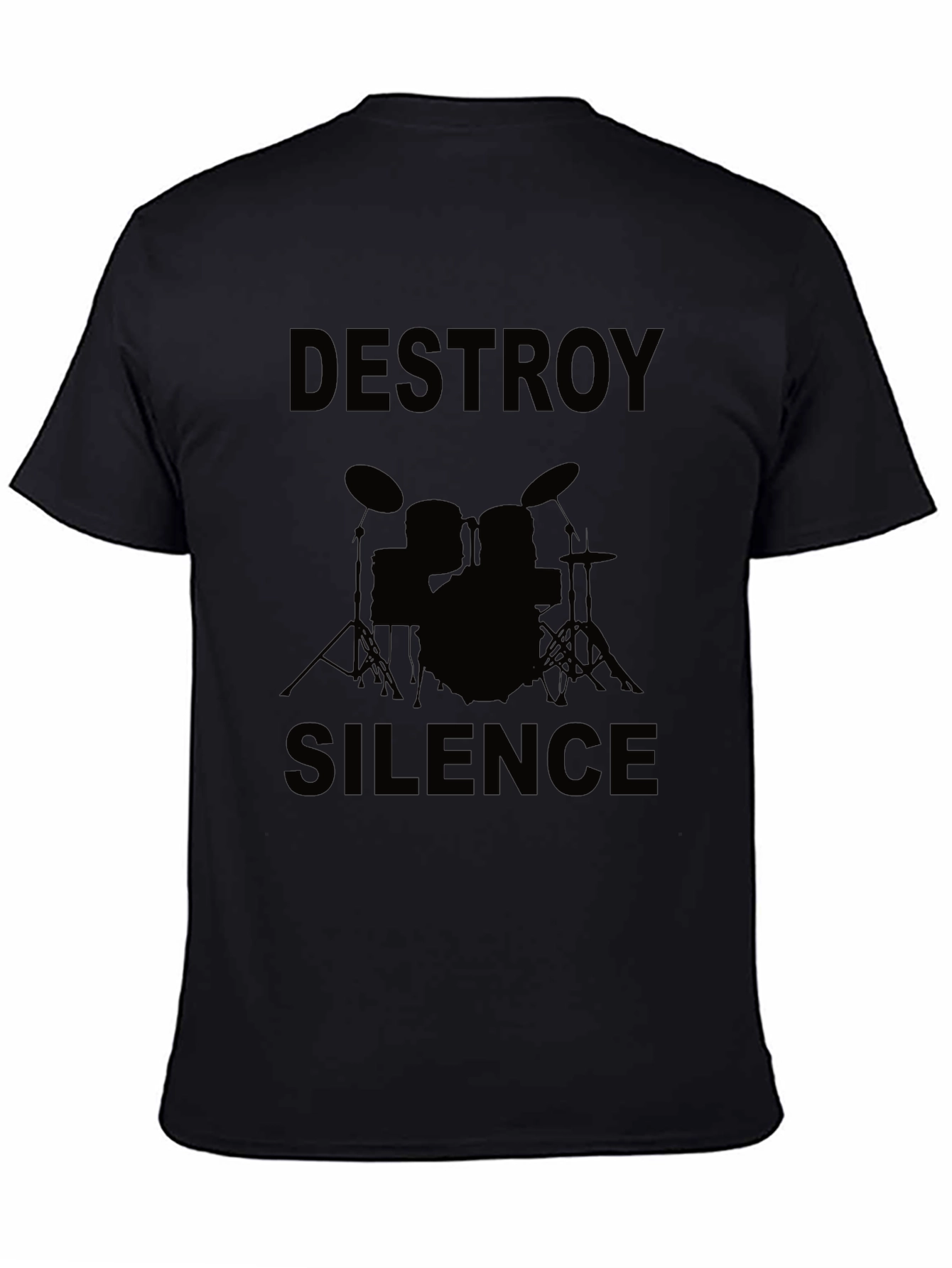 Destroy Silence Drummer Graphic Tee