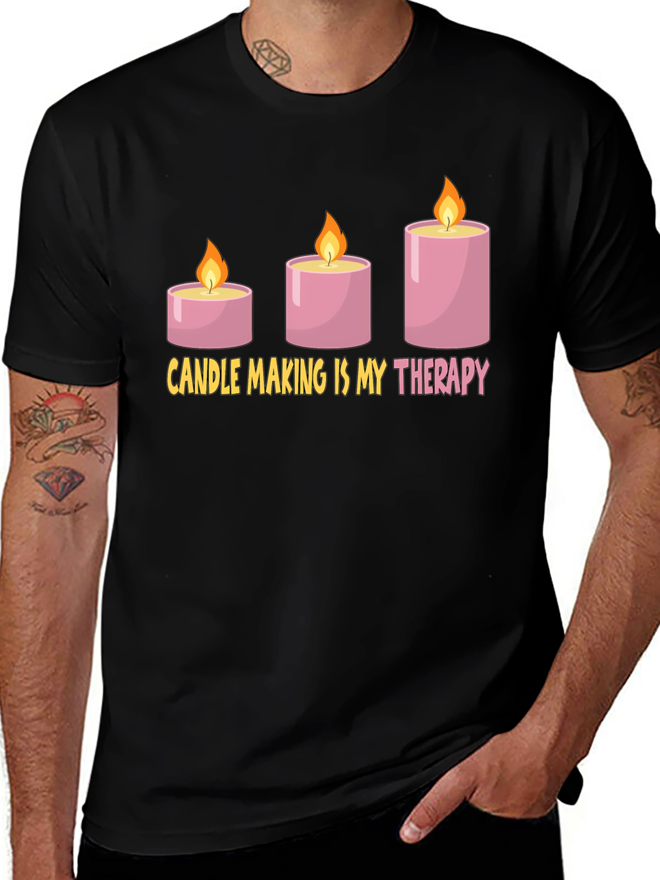 Candle Making Therapy T-Shirt - Hobby Tee