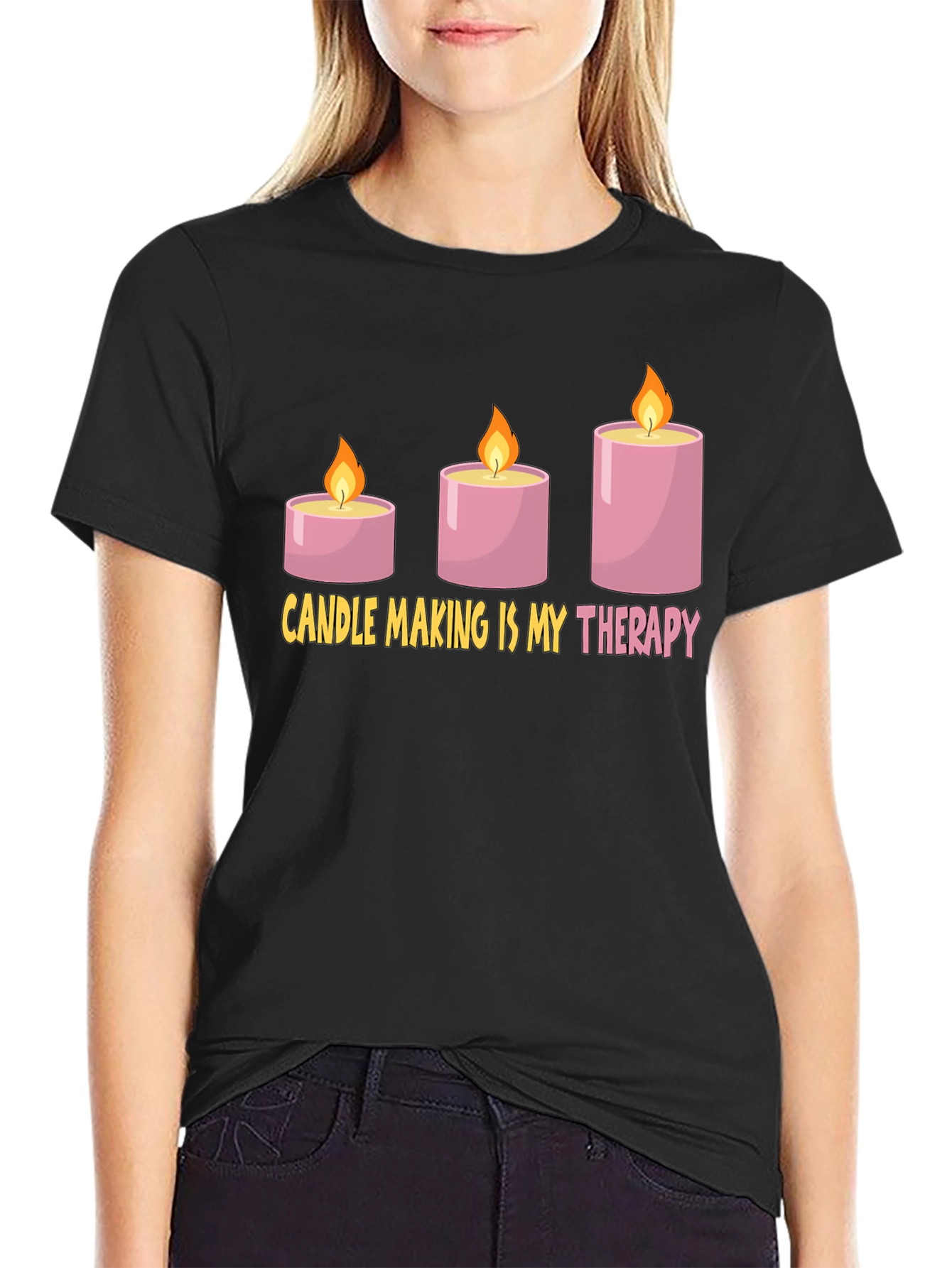 Candle Making Therapy T-Shirt - Hobby Tee