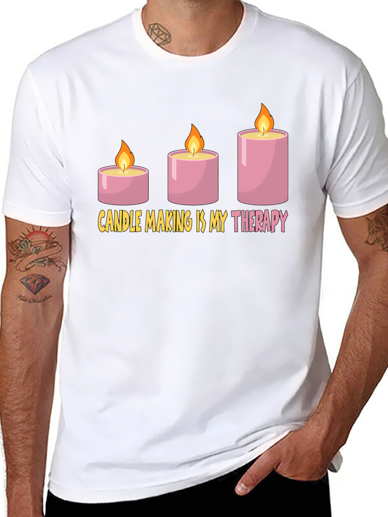 Candle Making Therapy T-Shirt - Hobby Tee