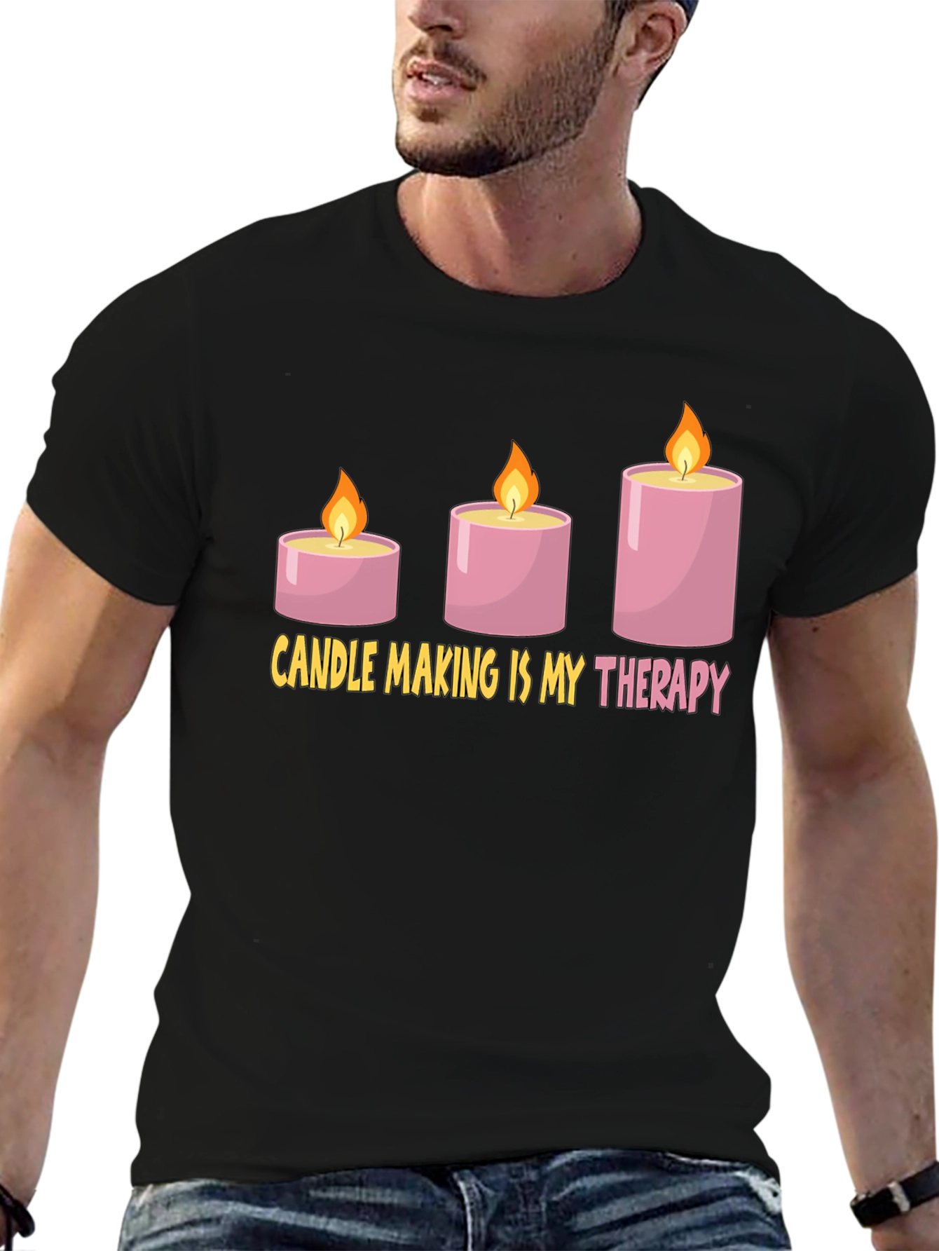Candle Making Therapy T-Shirt - Hobby Tee