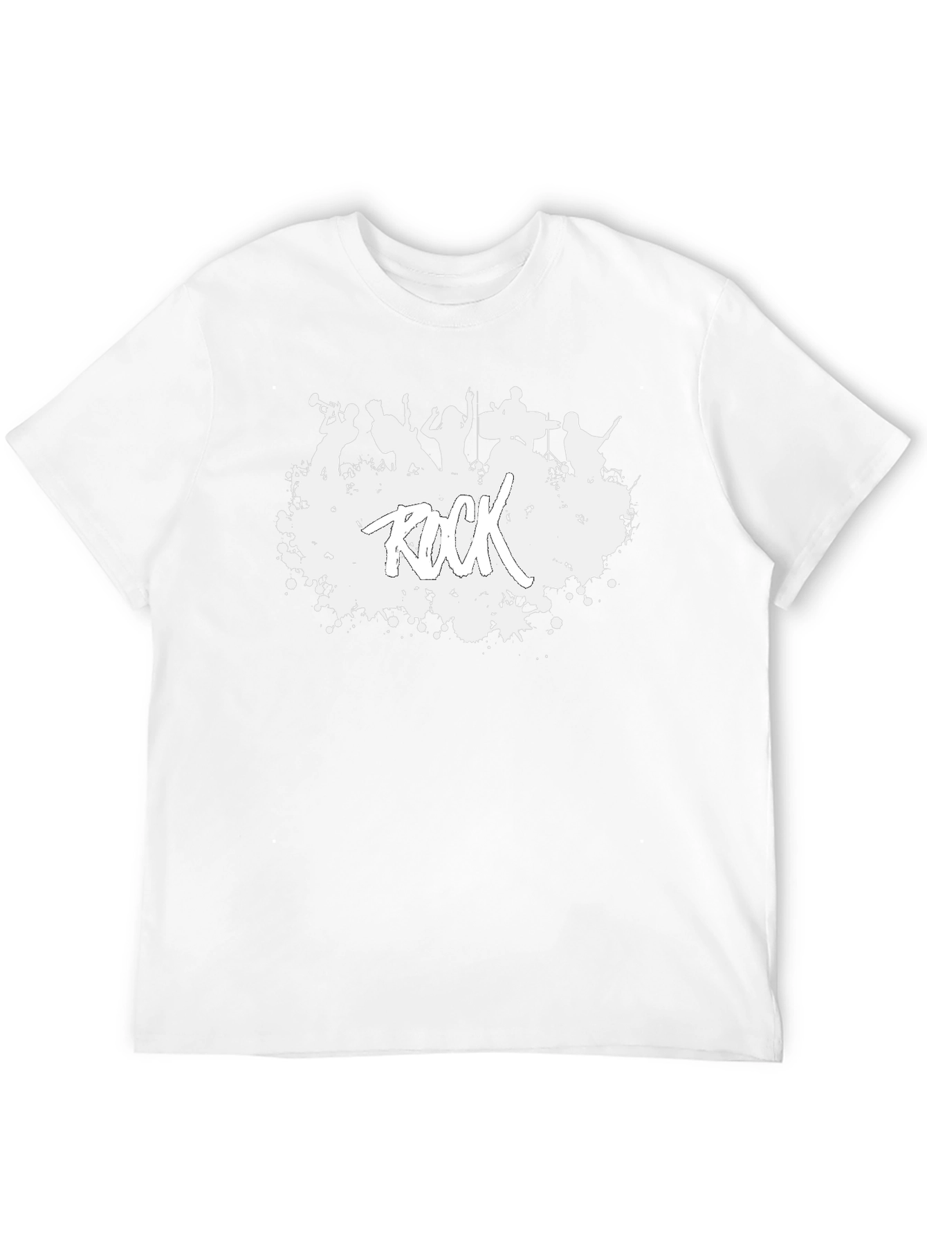Rock Band Graphic Tee - Mens Black Cotton T-Shirt