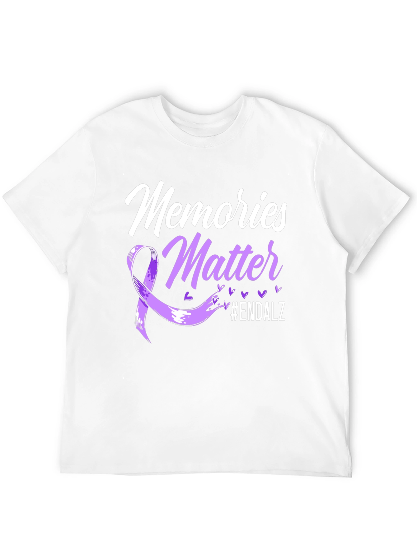 Memories Matter Alzheimers Awareness Ribbon T-Shirt