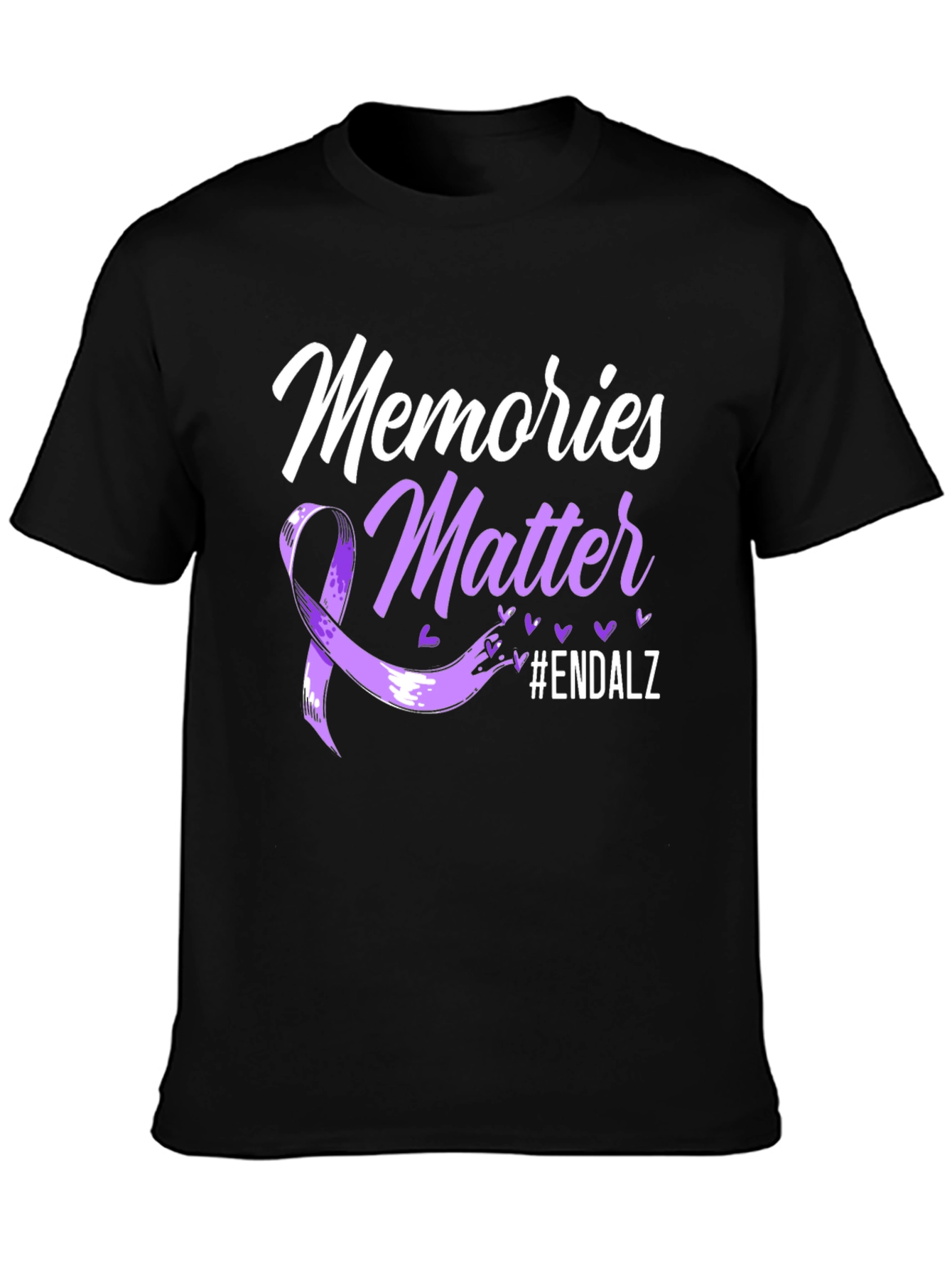 Memories Matter Alzheimers Awareness Ribbon T-Shirt