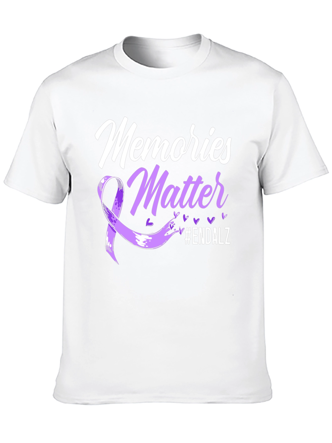Memories Matter Alzheimers Awareness Ribbon T-Shirt