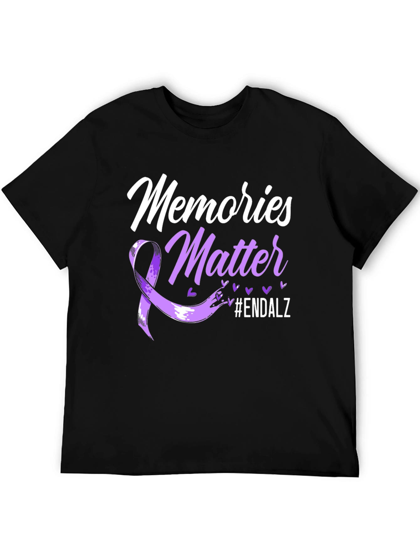 Memories Matter Alzheimers Awareness Ribbon T-Shirt