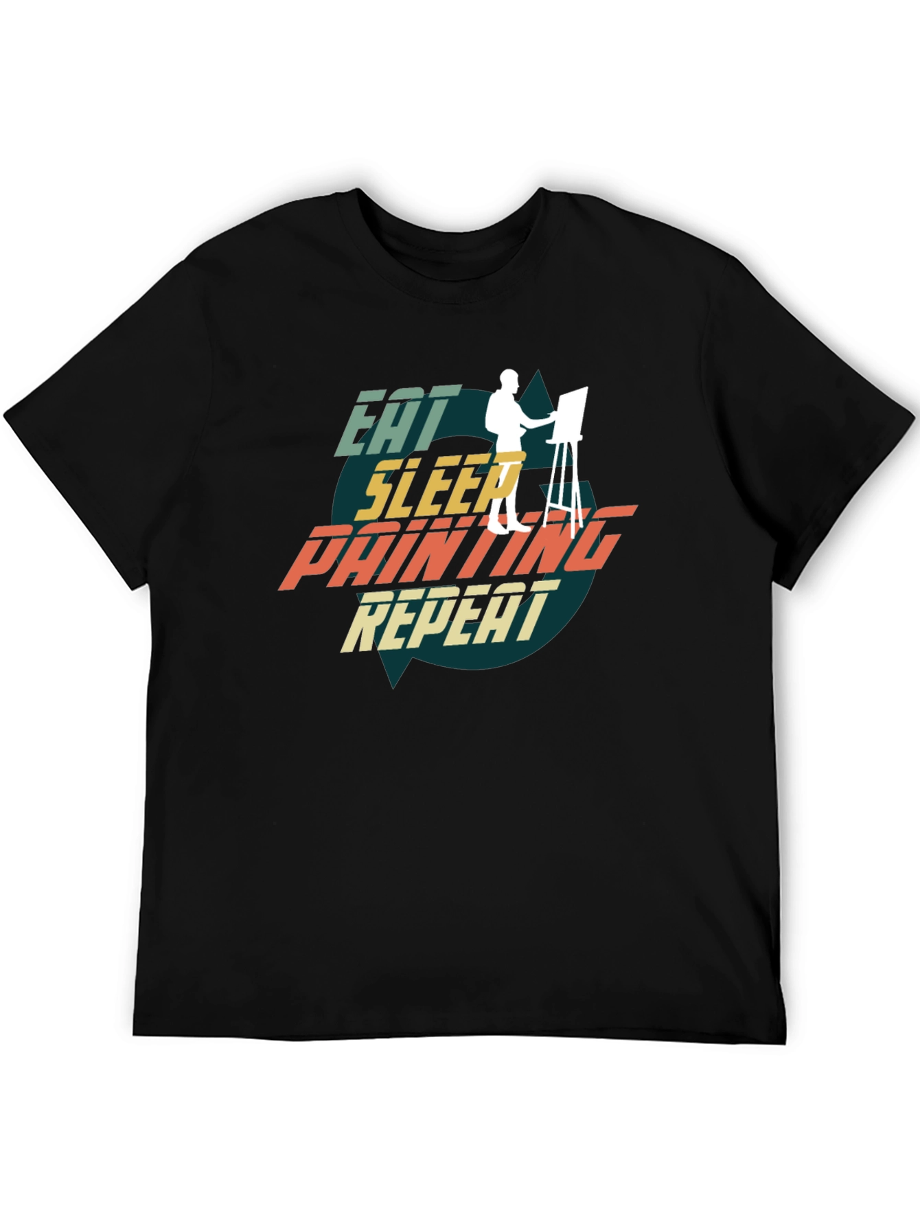 Eat Sleep Painting Repeat Graphic Tee