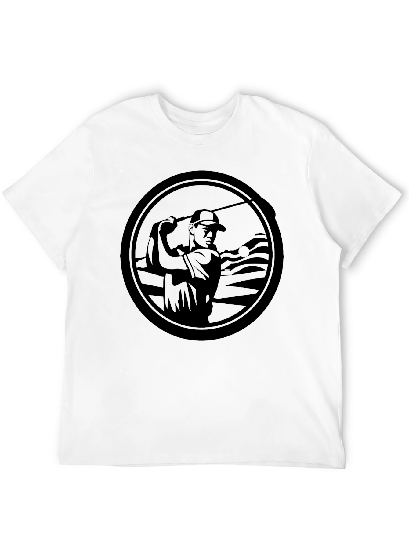 Golf Swing Graphic Black T-Shirt