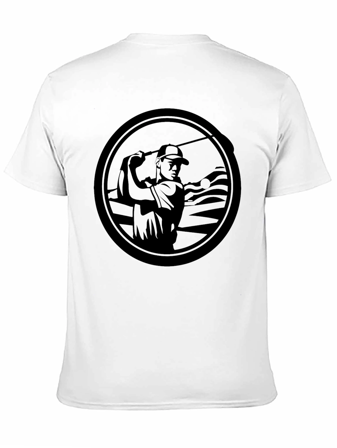 Golf Swing Graphic Black T-Shirt