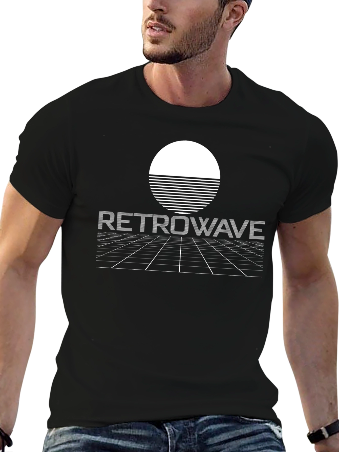Retrowave Sunset T-Shirt - Retro Synthwave Aesthetic Tee