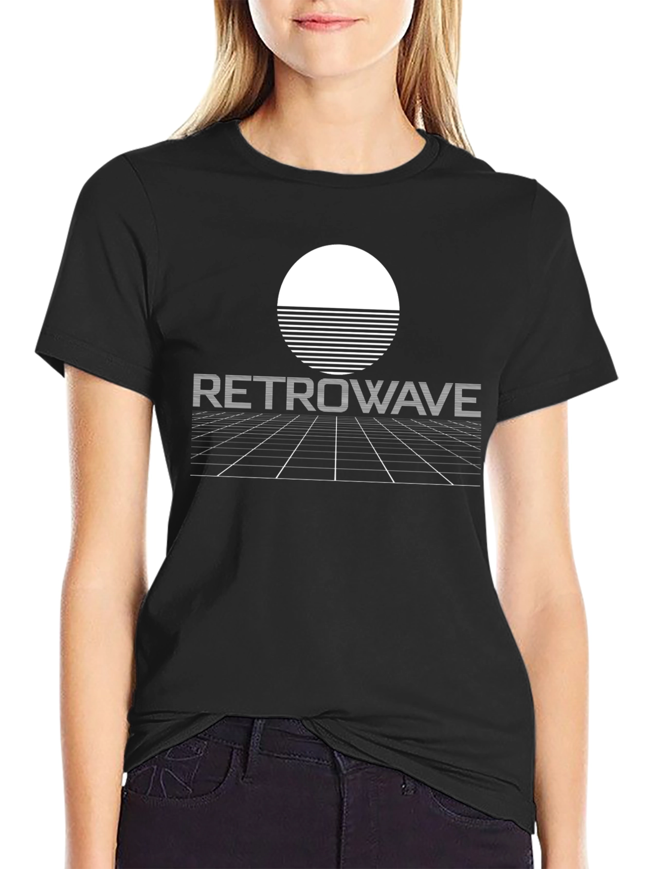 Retrowave Sunset T-Shirt - Retro Synthwave Aesthetic Tee