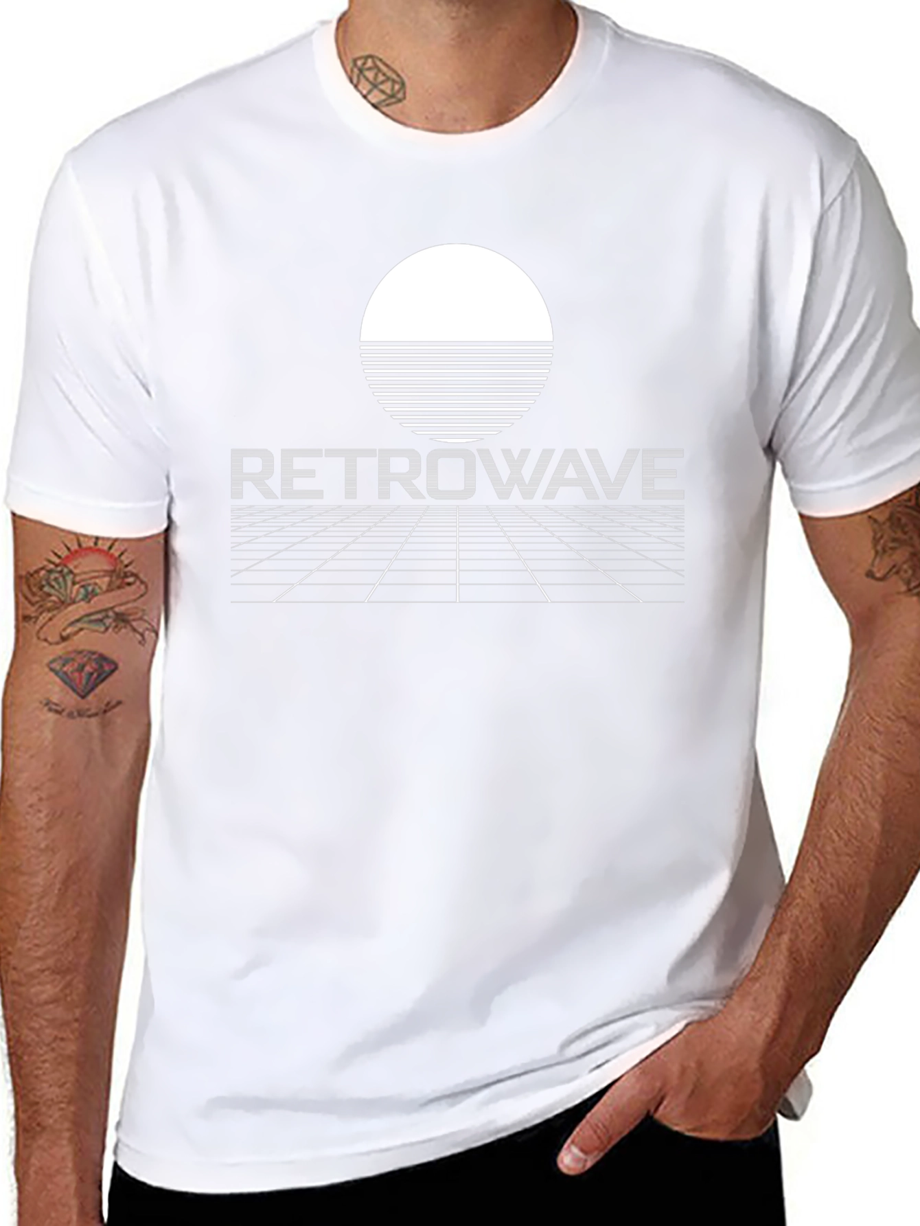 Retrowave Sunset T-Shirt - Retro Synthwave Aesthetic Tee