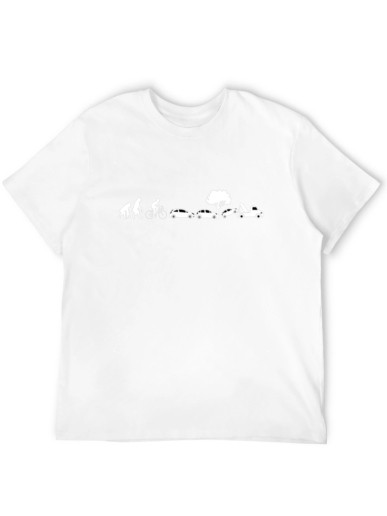 Evolution of Man & Cars Graphic T-Shirt