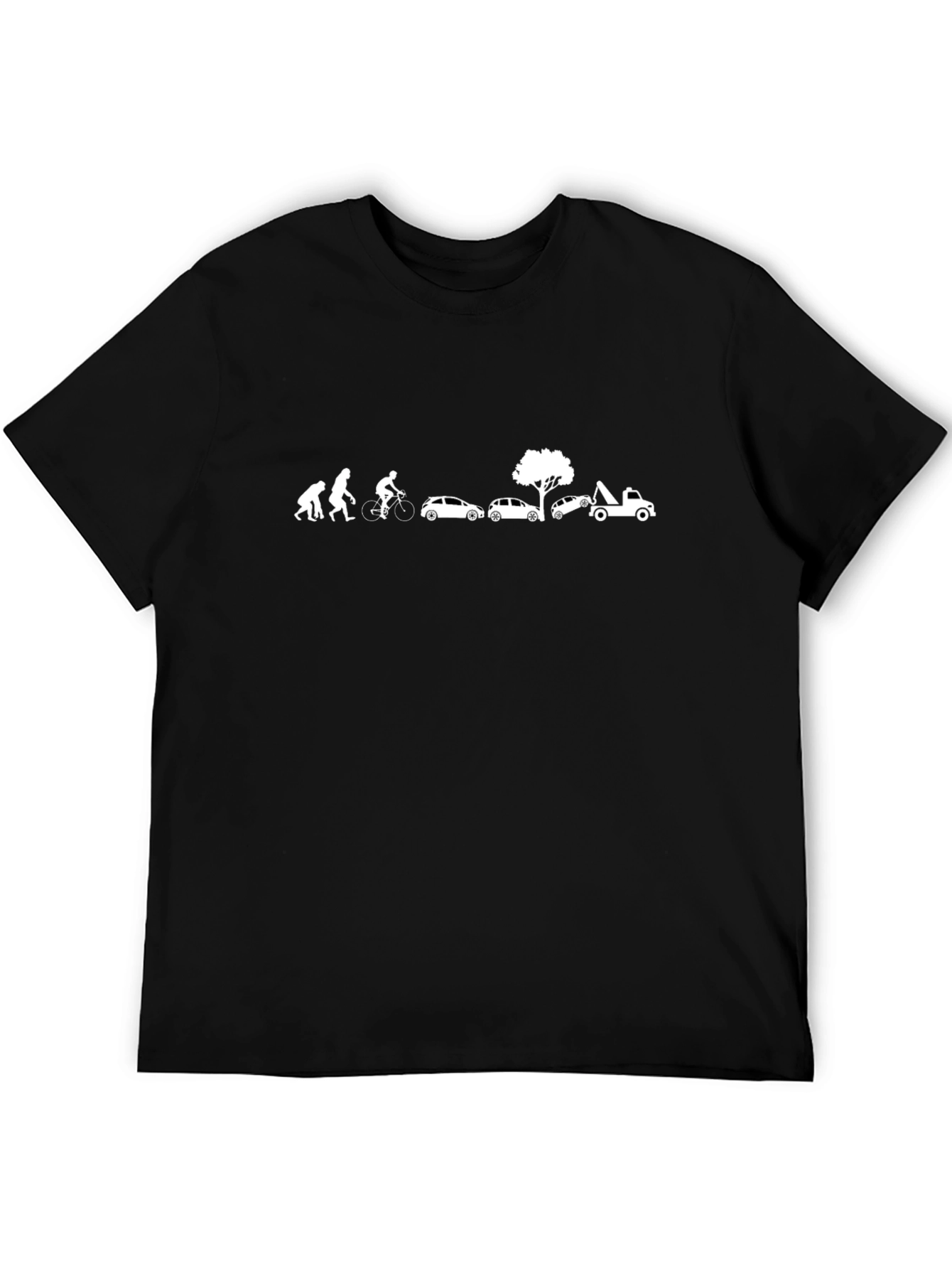 Evolution of Man & Cars Graphic T-Shirt
