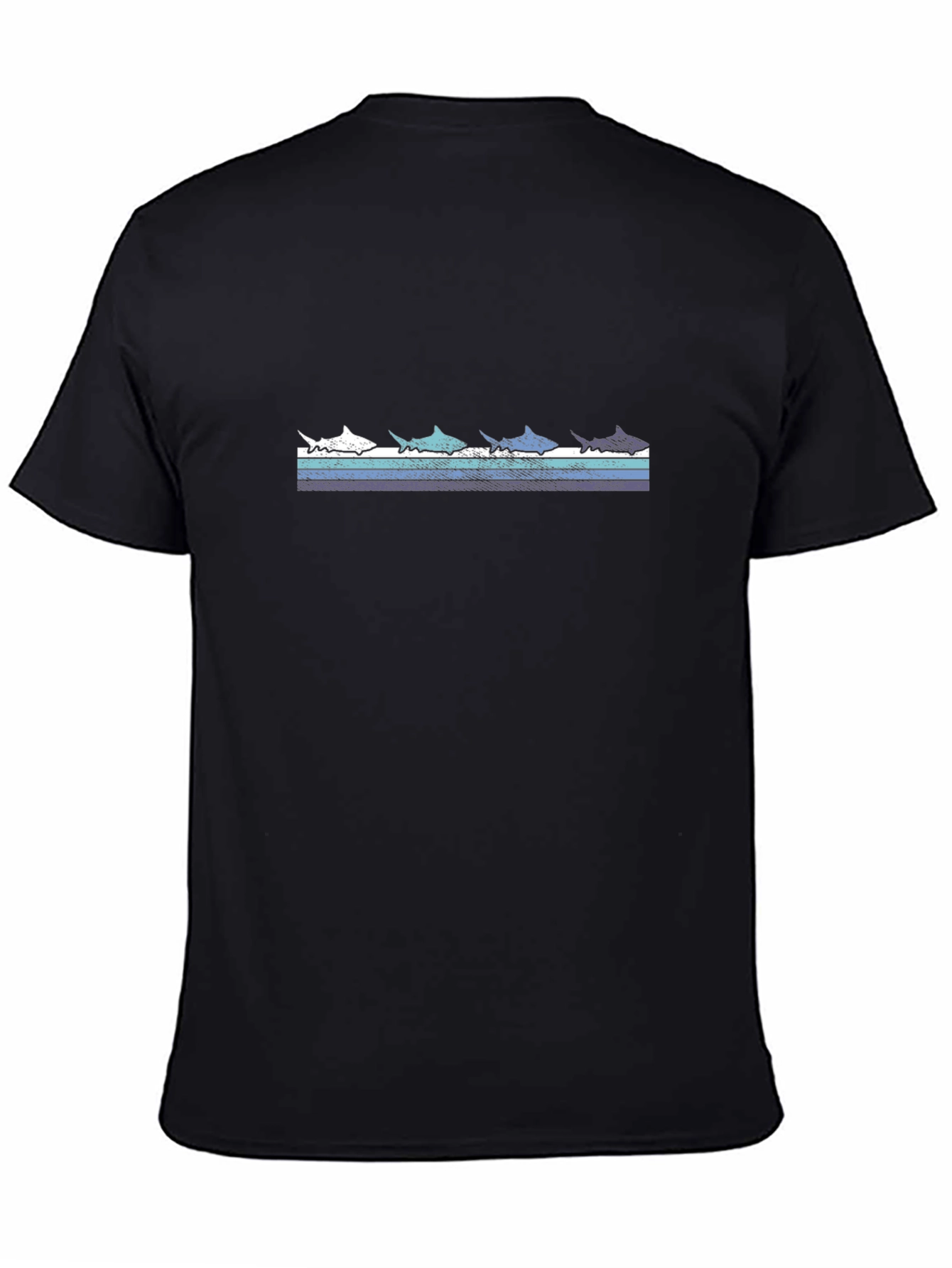 Mens Black Marlin T-Shirt - Graphic Tee