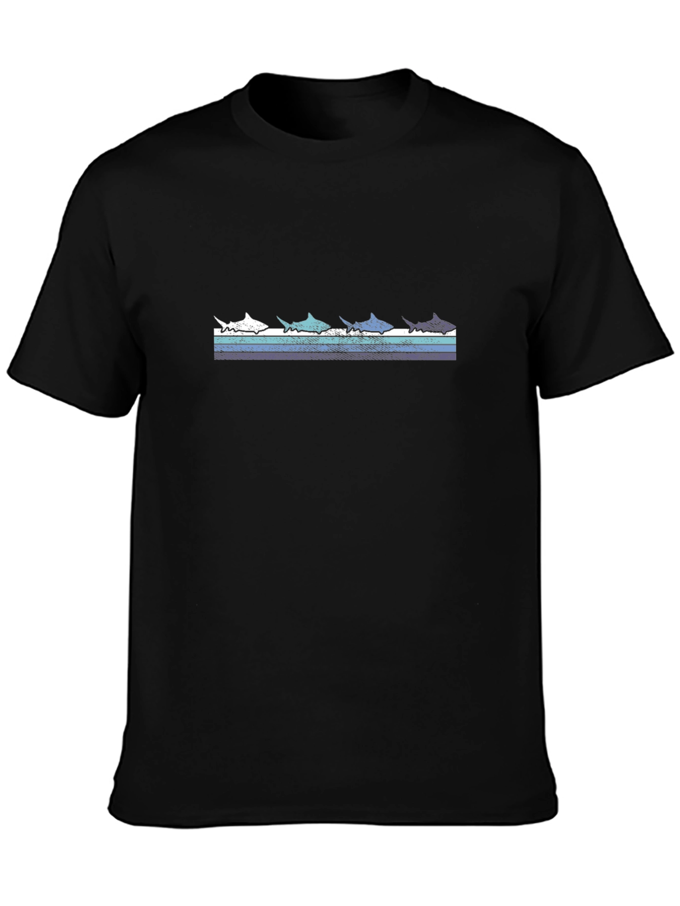 Mens Black Marlin T-Shirt - Graphic Tee