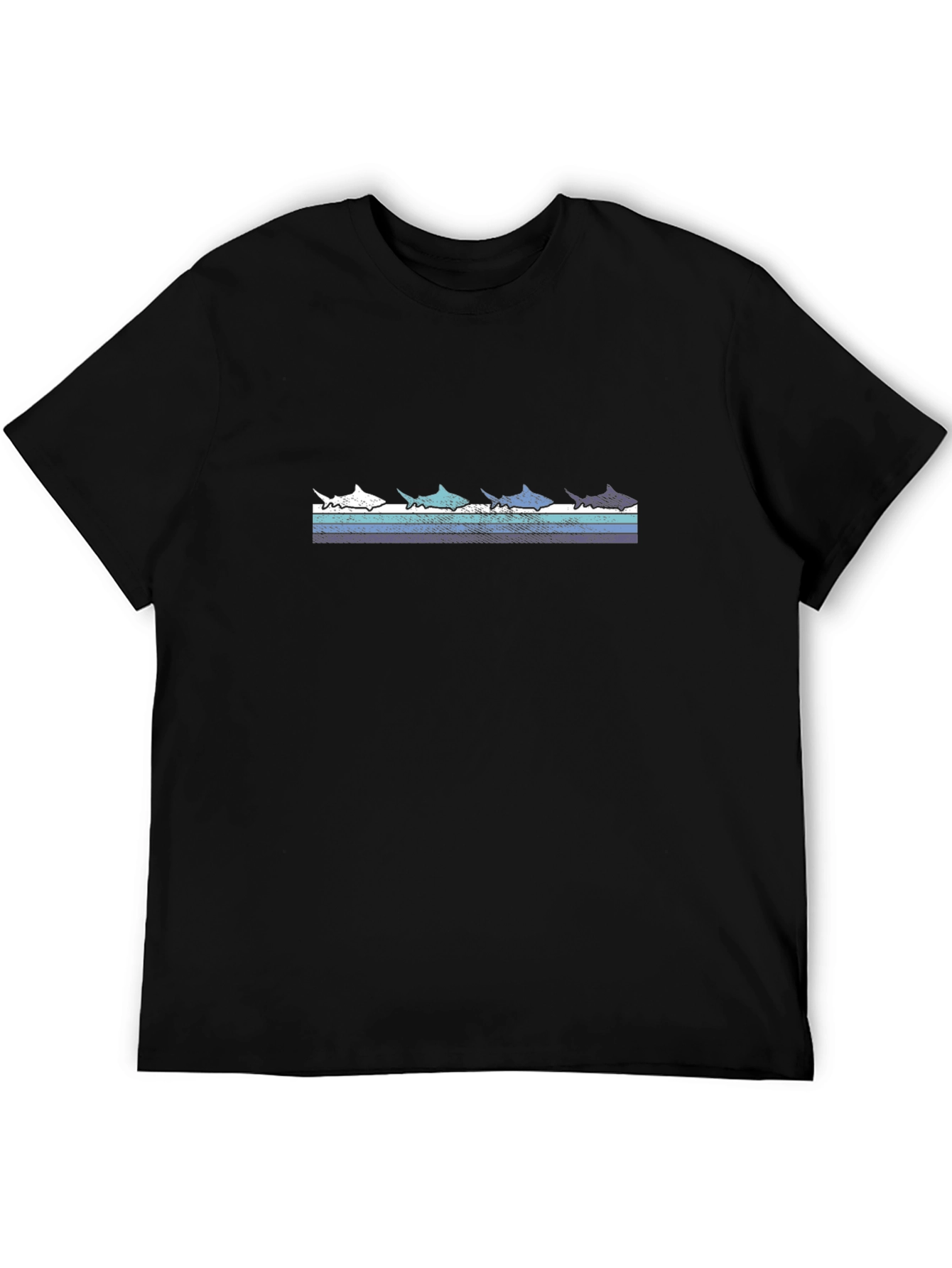 Mens Black Marlin T-Shirt - Graphic Tee