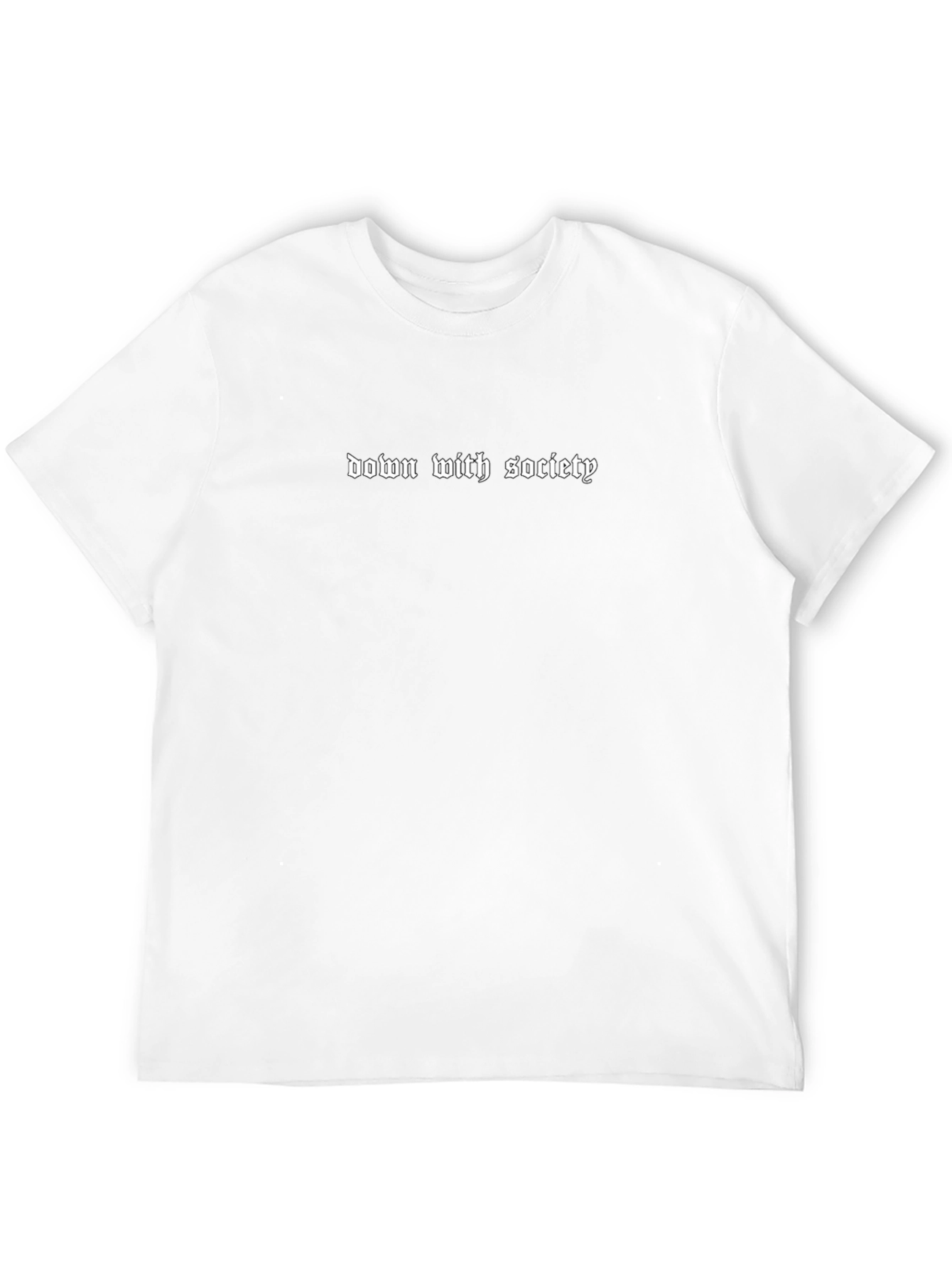 Down With Society Black T-Shirt