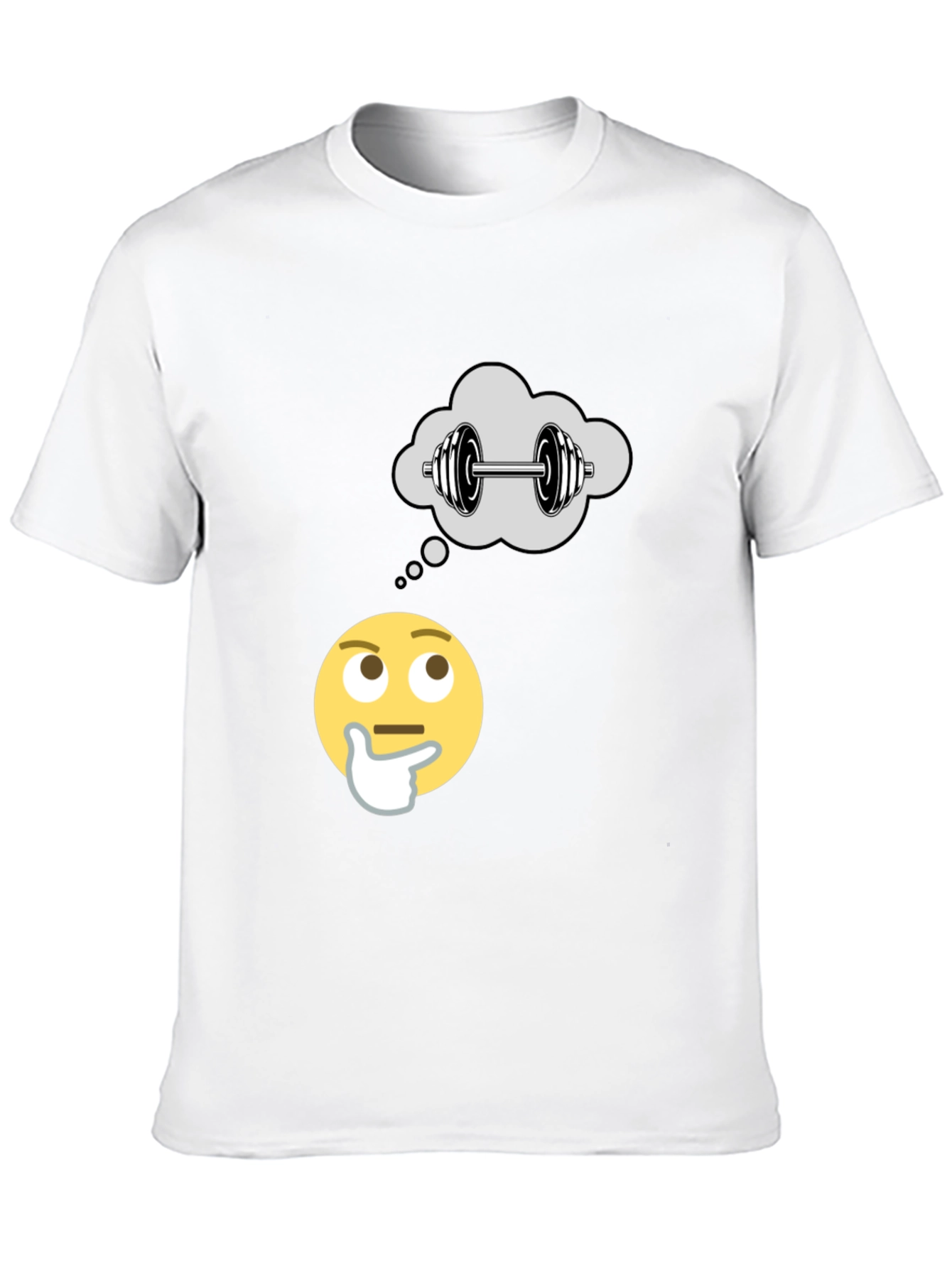 Thinking About Weights Black T-Shirt
