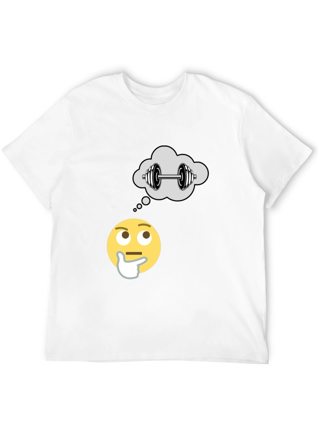 Thinking About Weights Black T-Shirt