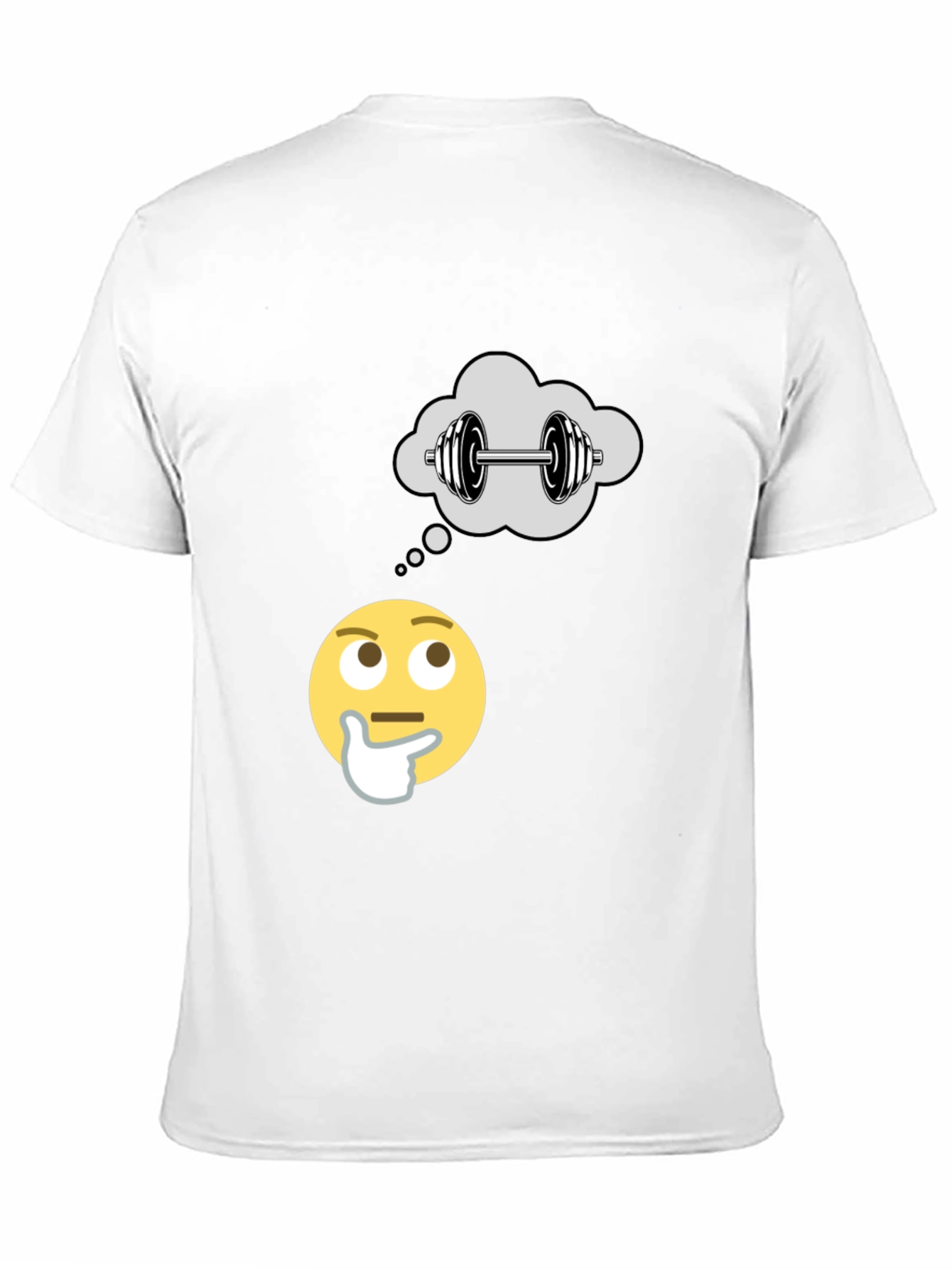 Thinking About Weights Black T-Shirt