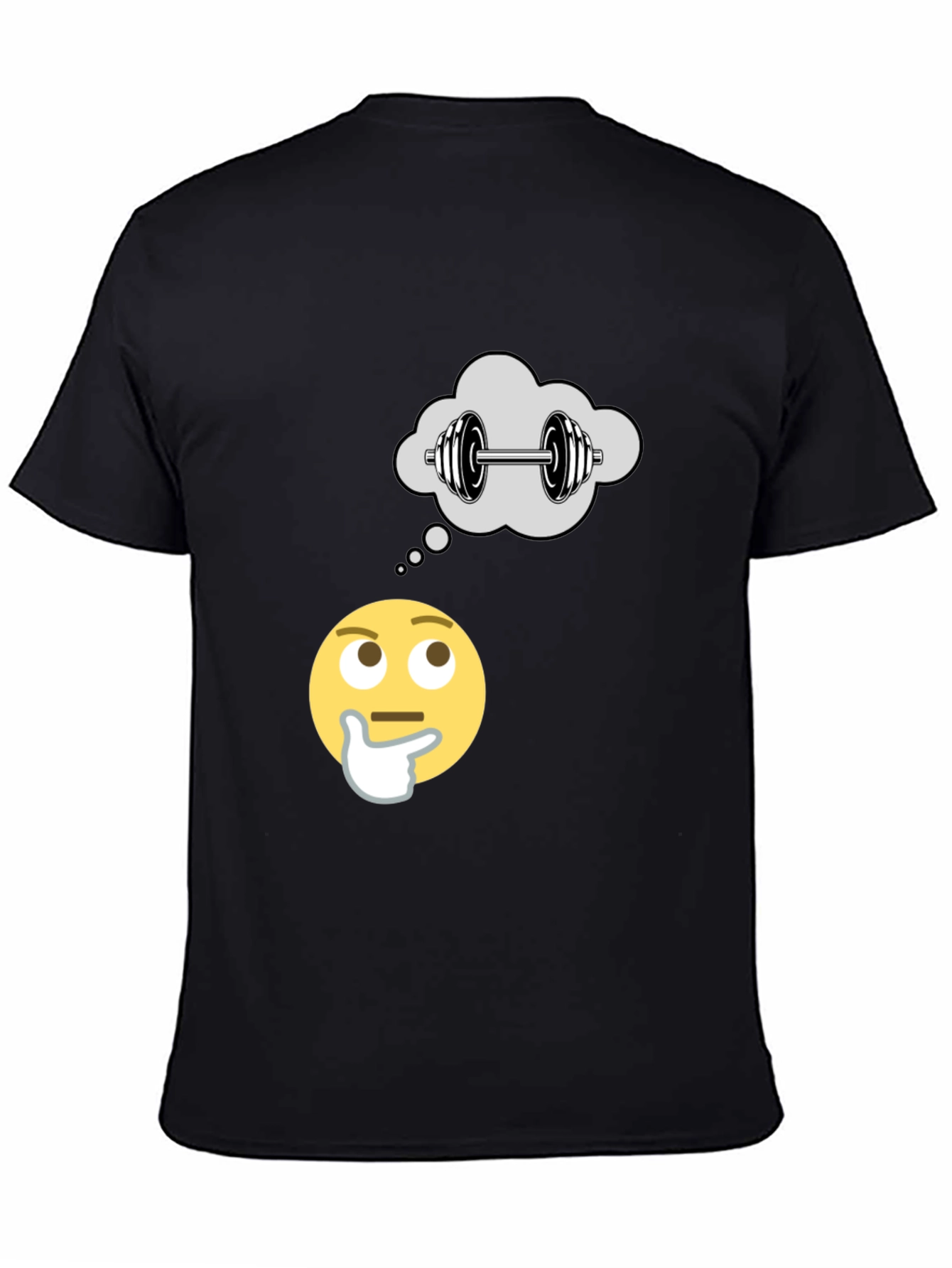 Thinking About Weights Black T-Shirt