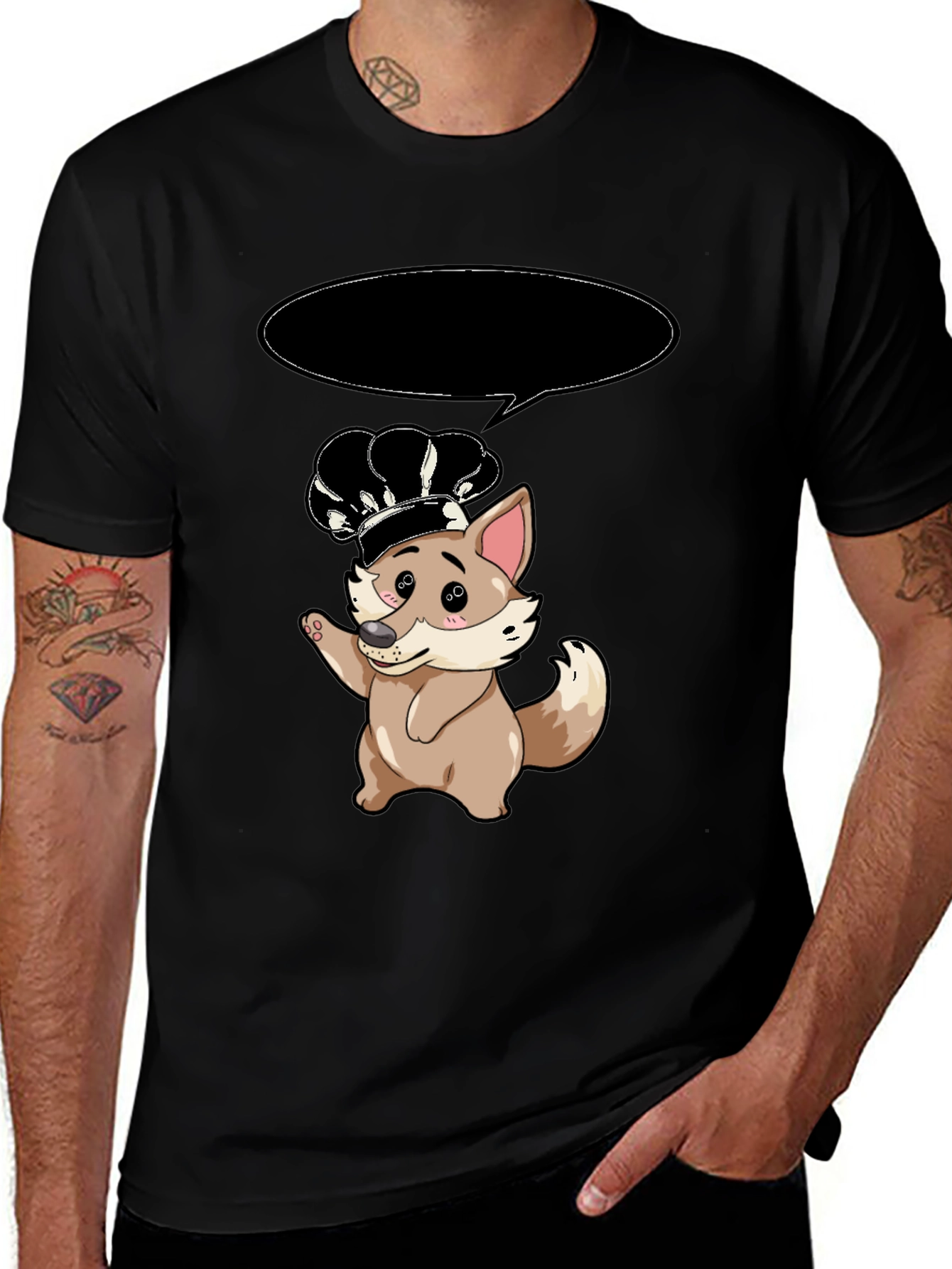 Chef Fox T-Shirt - Cute Cartoon Animal Tee