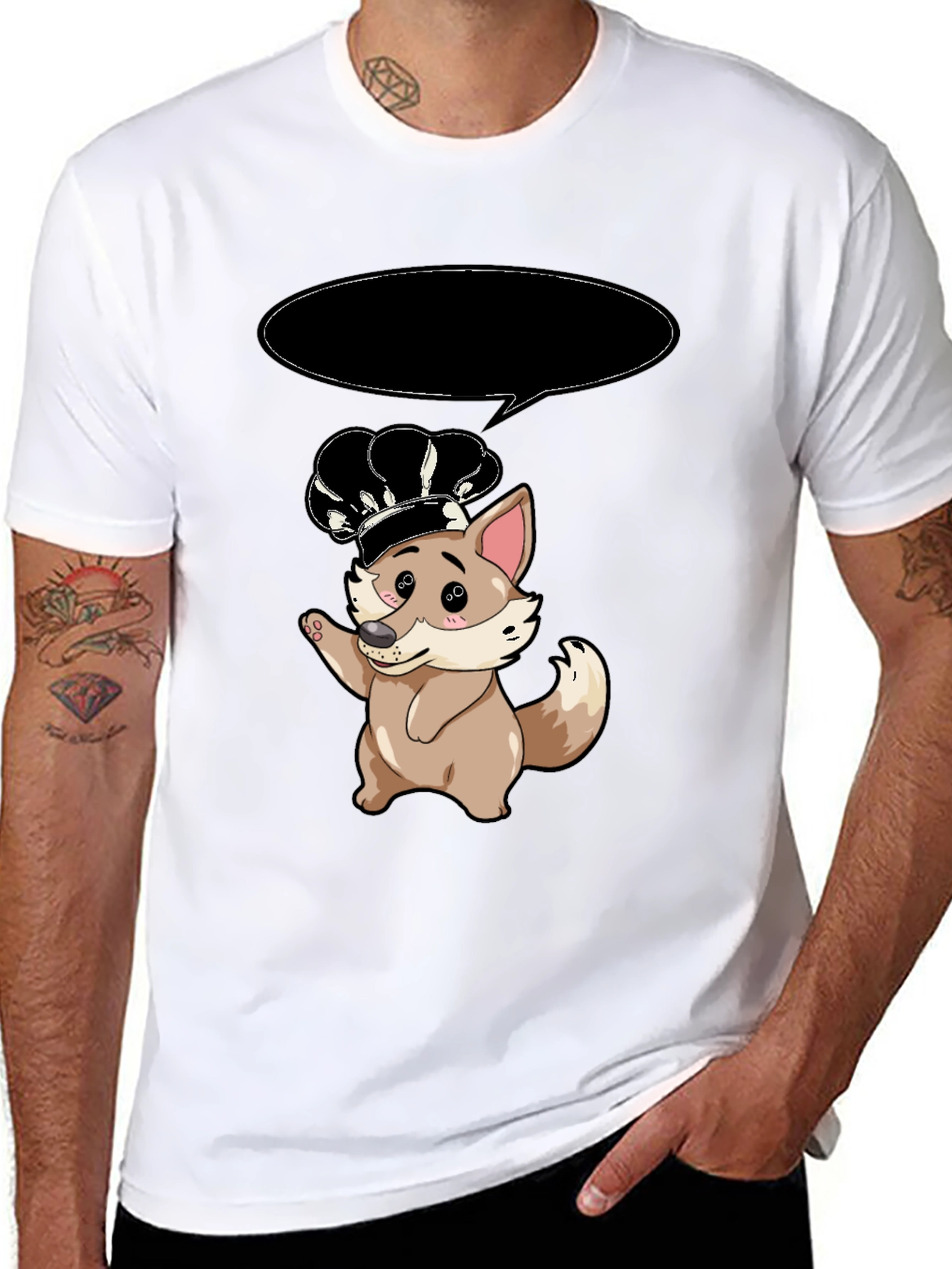 Chef Fox T-Shirt - Cute Cartoon Animal Tee