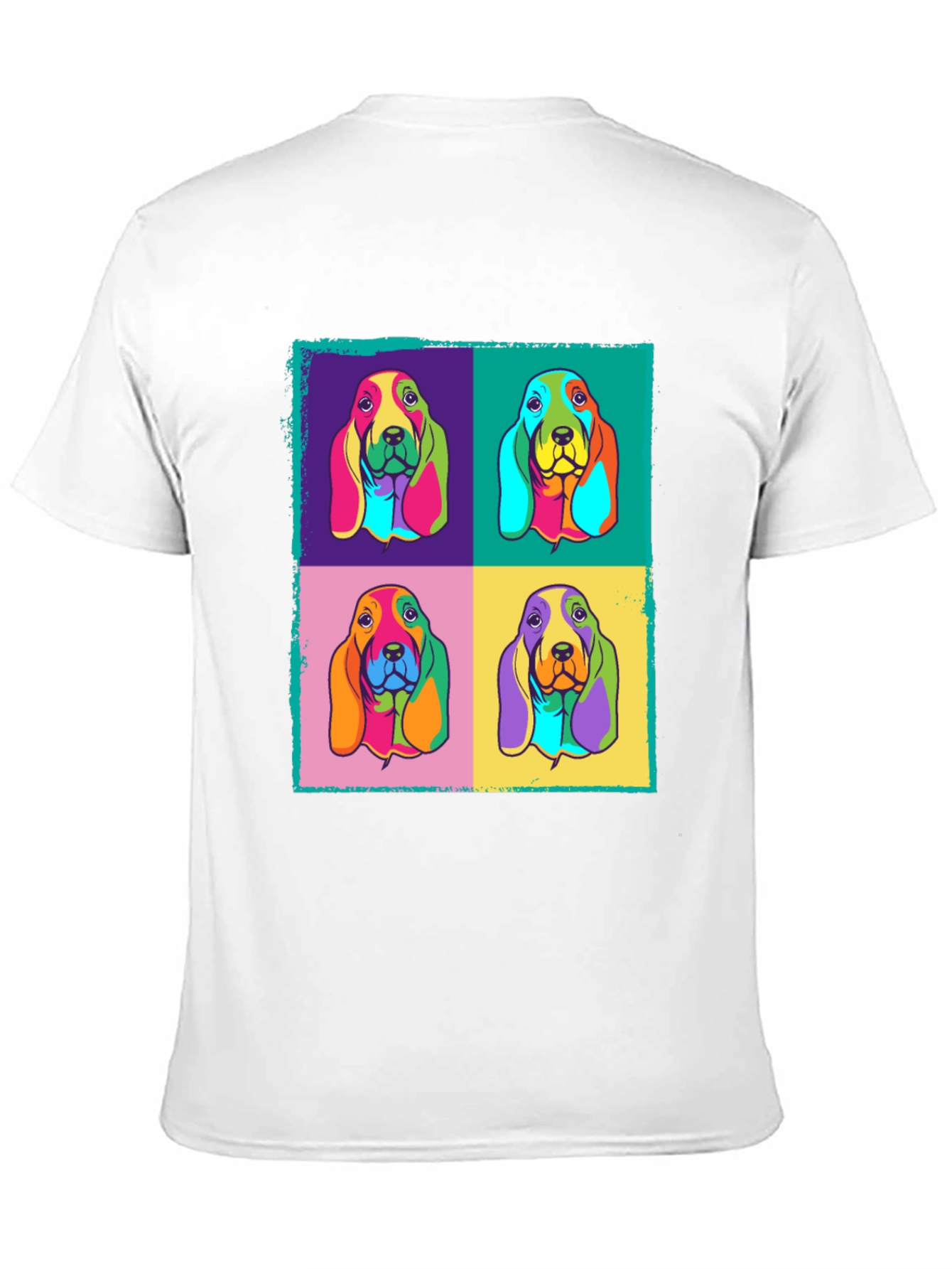 Pop Art Basset Hound Graphic Tee