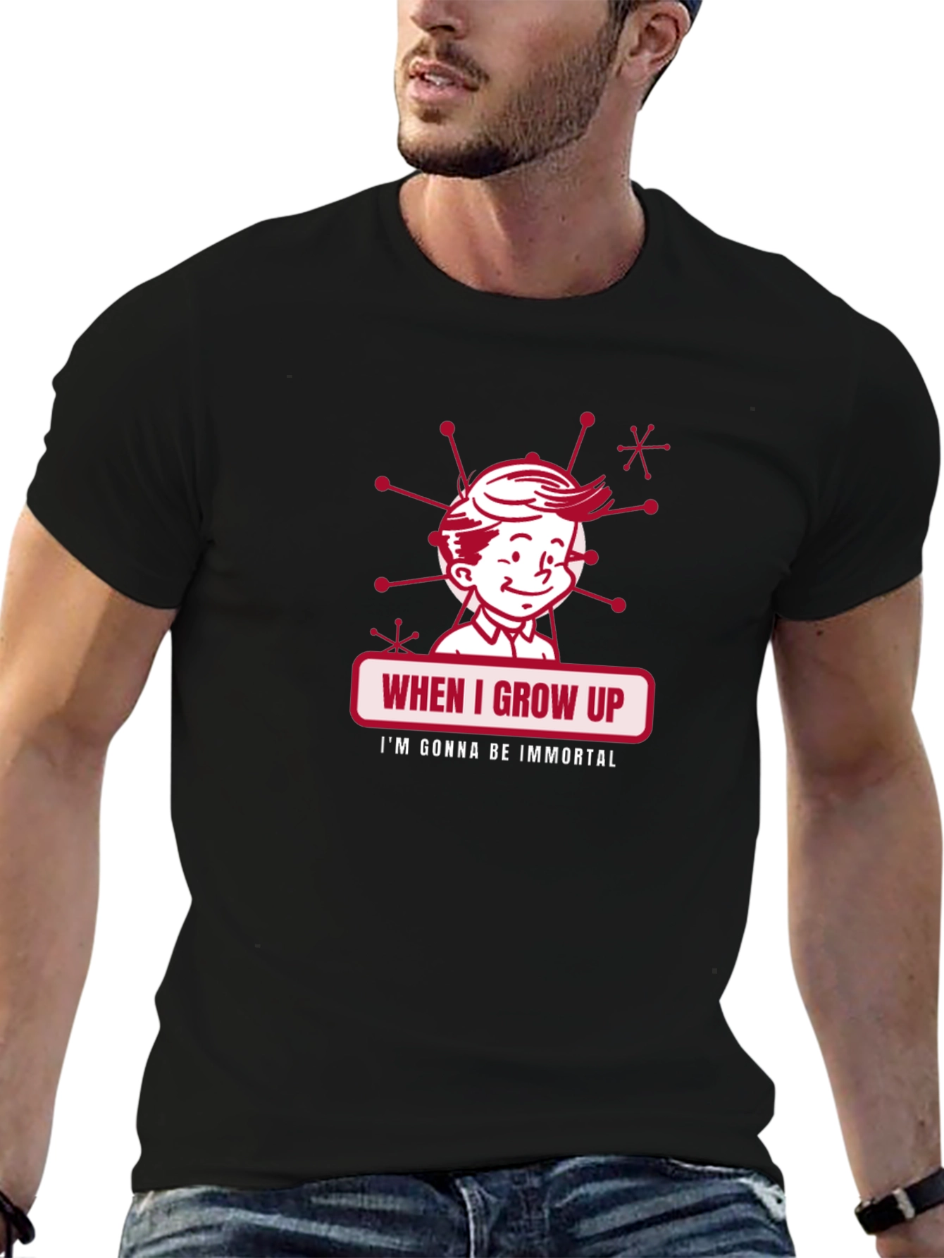 Retro When I Grow Up Graphic Tee